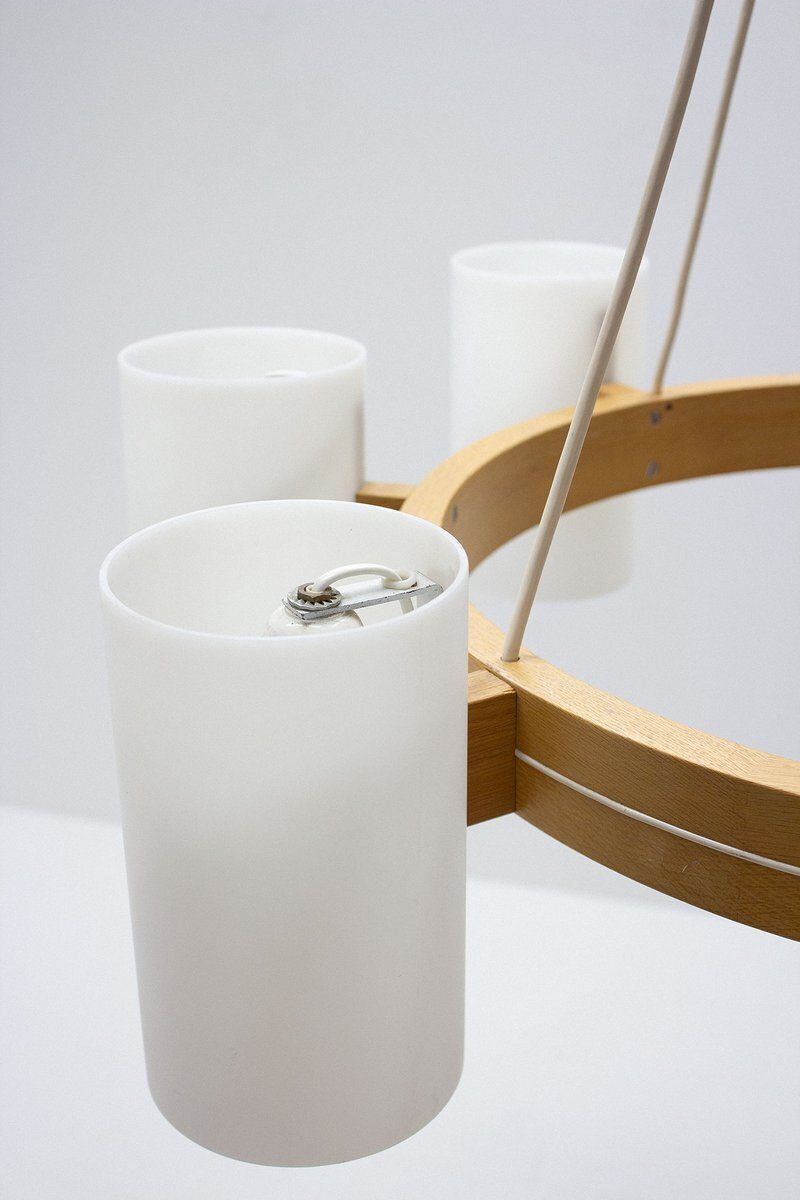 Large Chandelier By Uno And östen Kristiansson For Luxus, 1960s photo Lighting