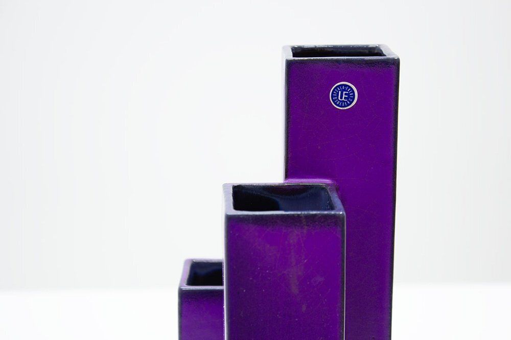 Swedish Manhattan Ceramic Vase From Upsala Ekeby, 1971 photo Home Decor