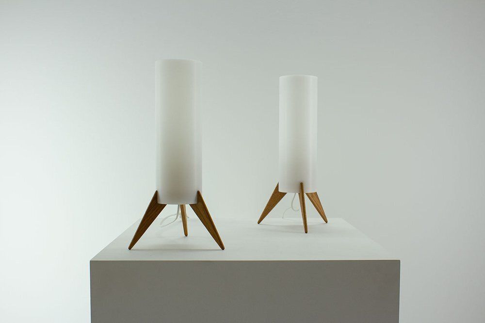 Raketen Table Lamps From Luxus, Sweden, 1960s, Set Of 2 photo furniture