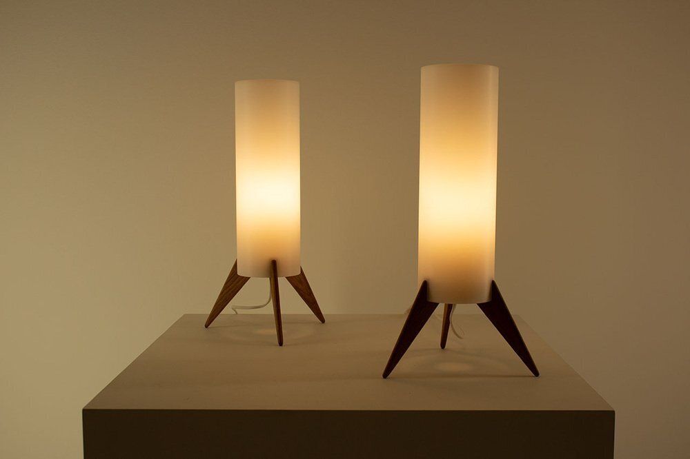 Raketen Table Lamps From Luxus, Sweden, 1960s, Set Of 2 photo vinterior