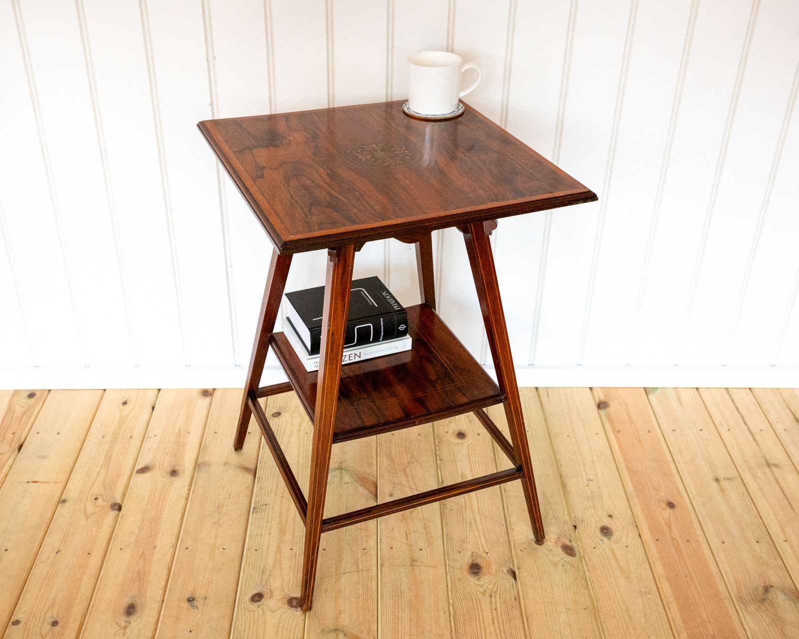 Antique Rosewood Side Table Edwardia.N Decorative Inlaid Lamp Tabl.E Fine Country House Early 20th C 1900s photo Furniture