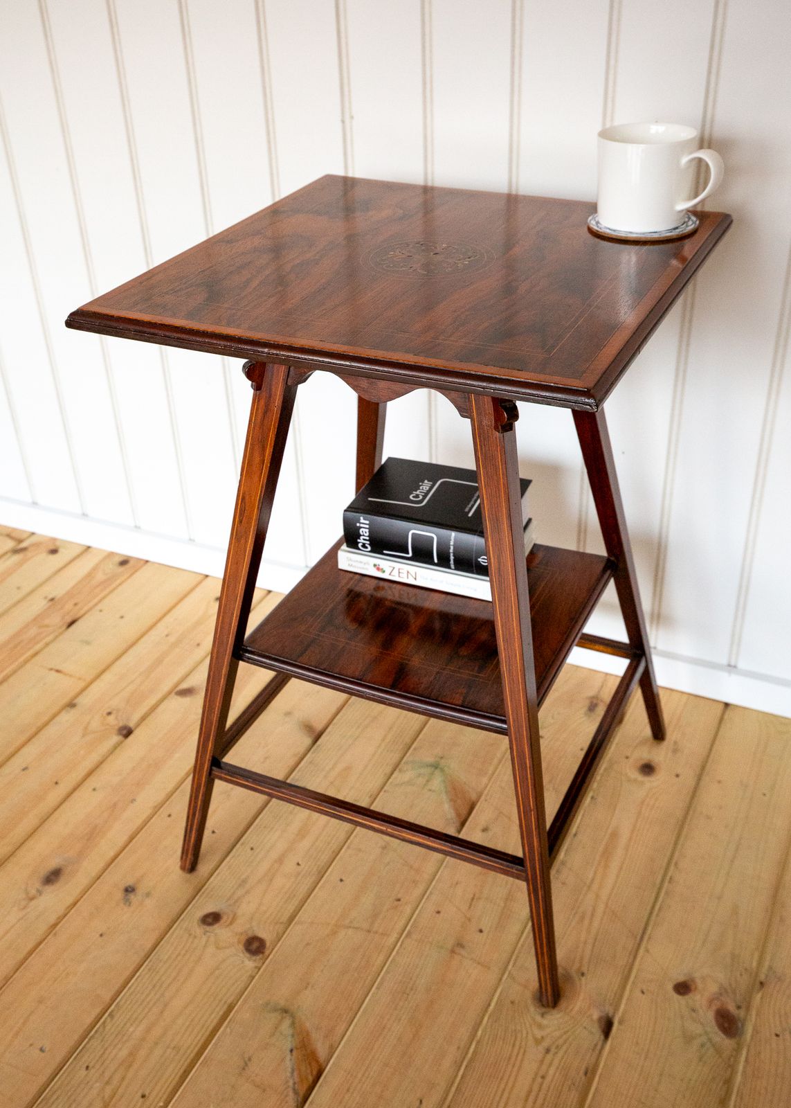 Antique Rosewood Side Table Edwardia.N Decorative Inlaid Lamp Tabl.E Fine Country House Early 20th C 1900s photo vintage