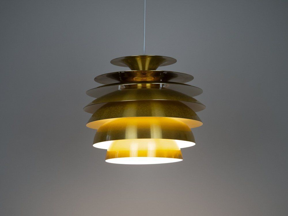 Vintage hanglamp van Bent Karlby voor Lyfa, Denemarken, jaren 1970 photo vinterior