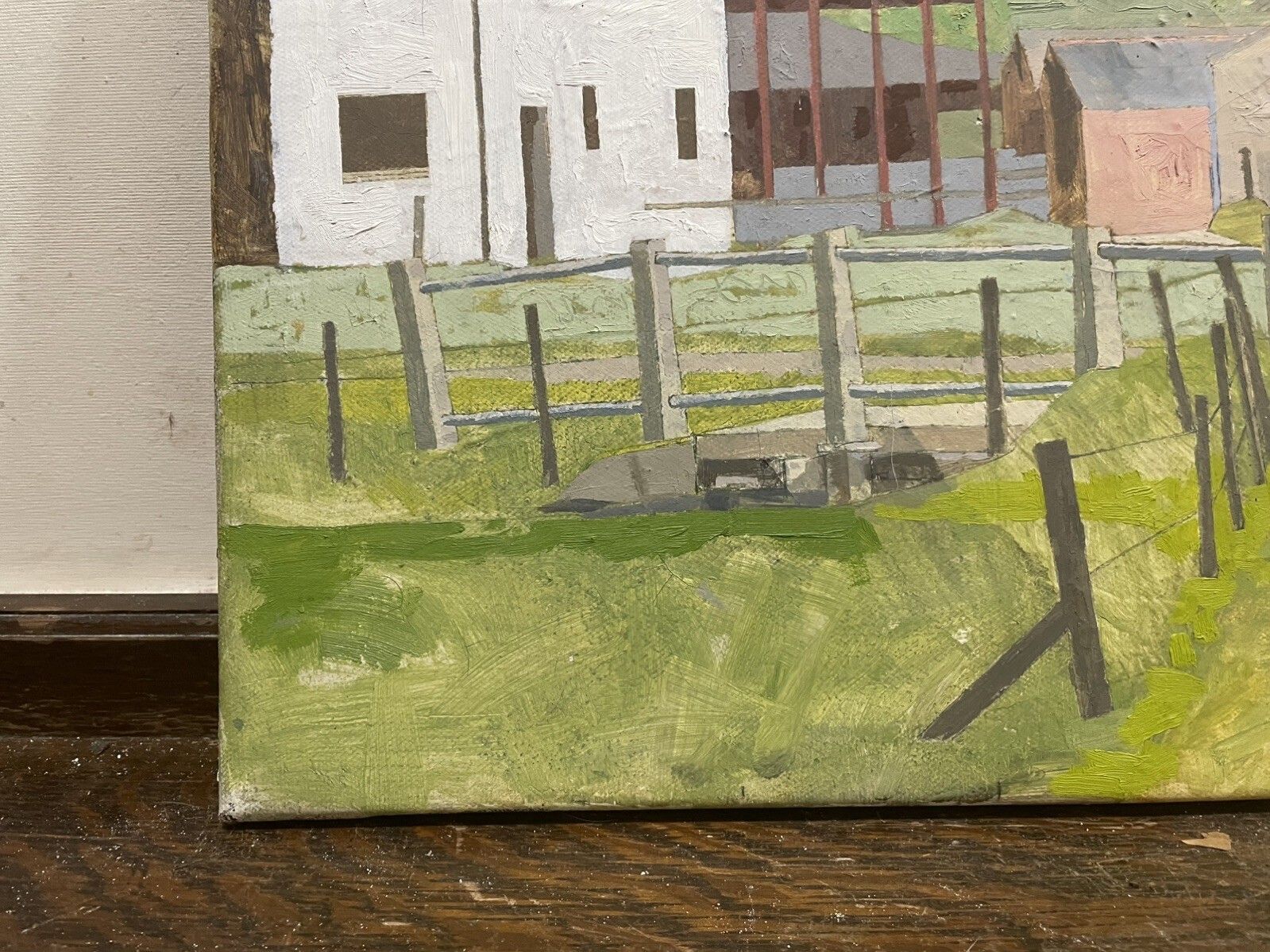 475.0 Conrad Lewis Oil Painting On Canvas Mid Century Landscape English School photo