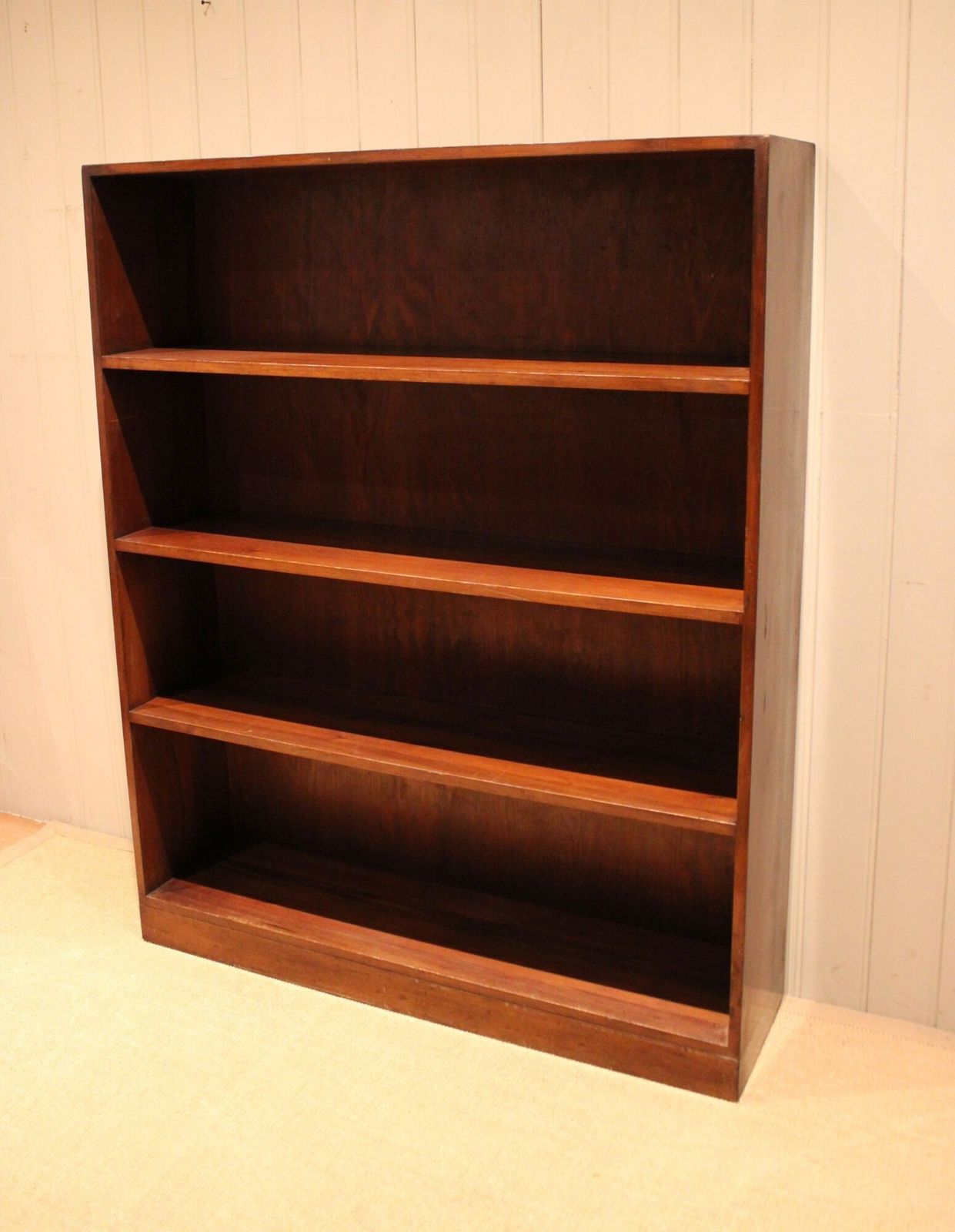Large Deal Wood Open Bookcase photo vintage