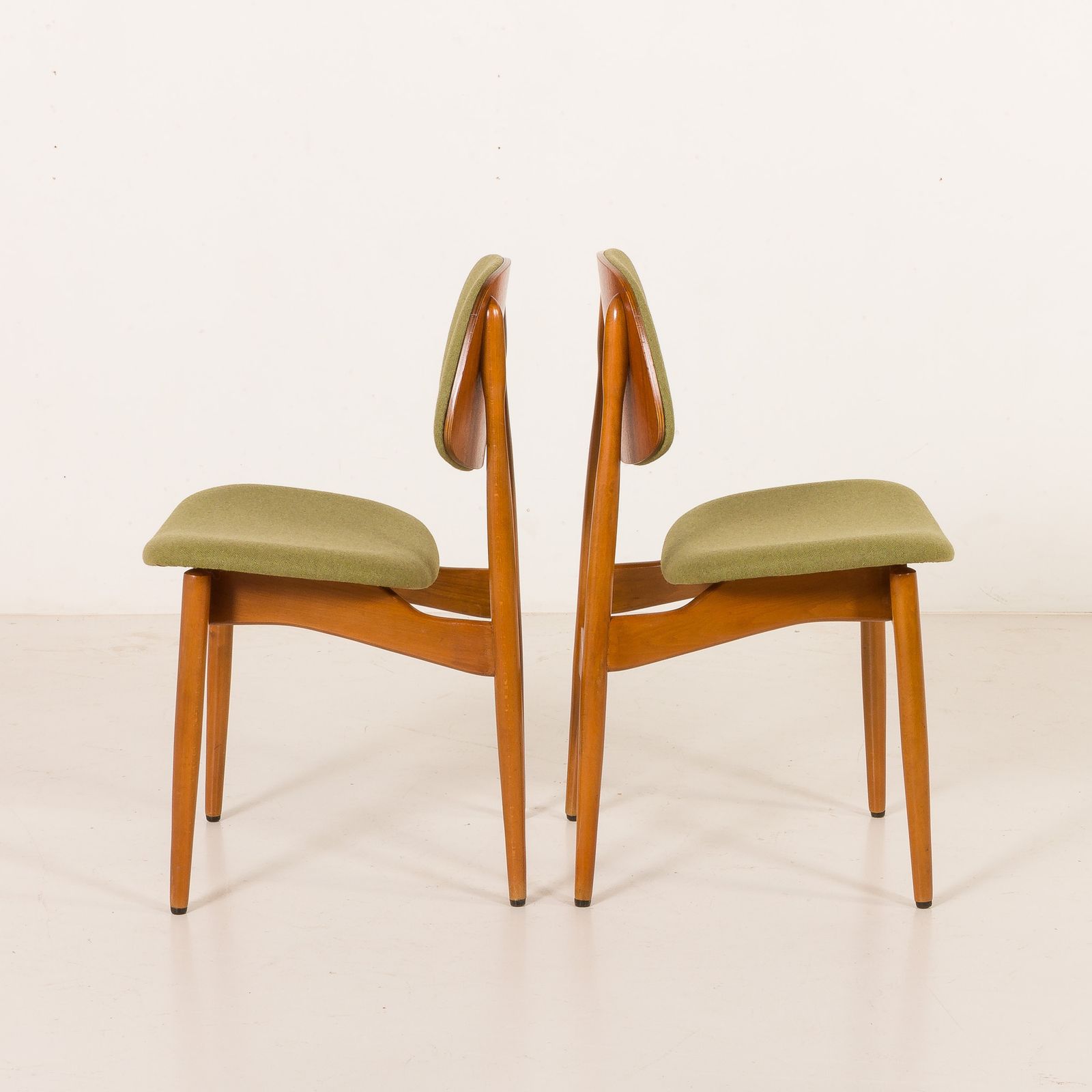 Furniture Arne Hovmand Olsen Style Scandinavian Mid Century Chairs, Set Of 4, 1970s photo