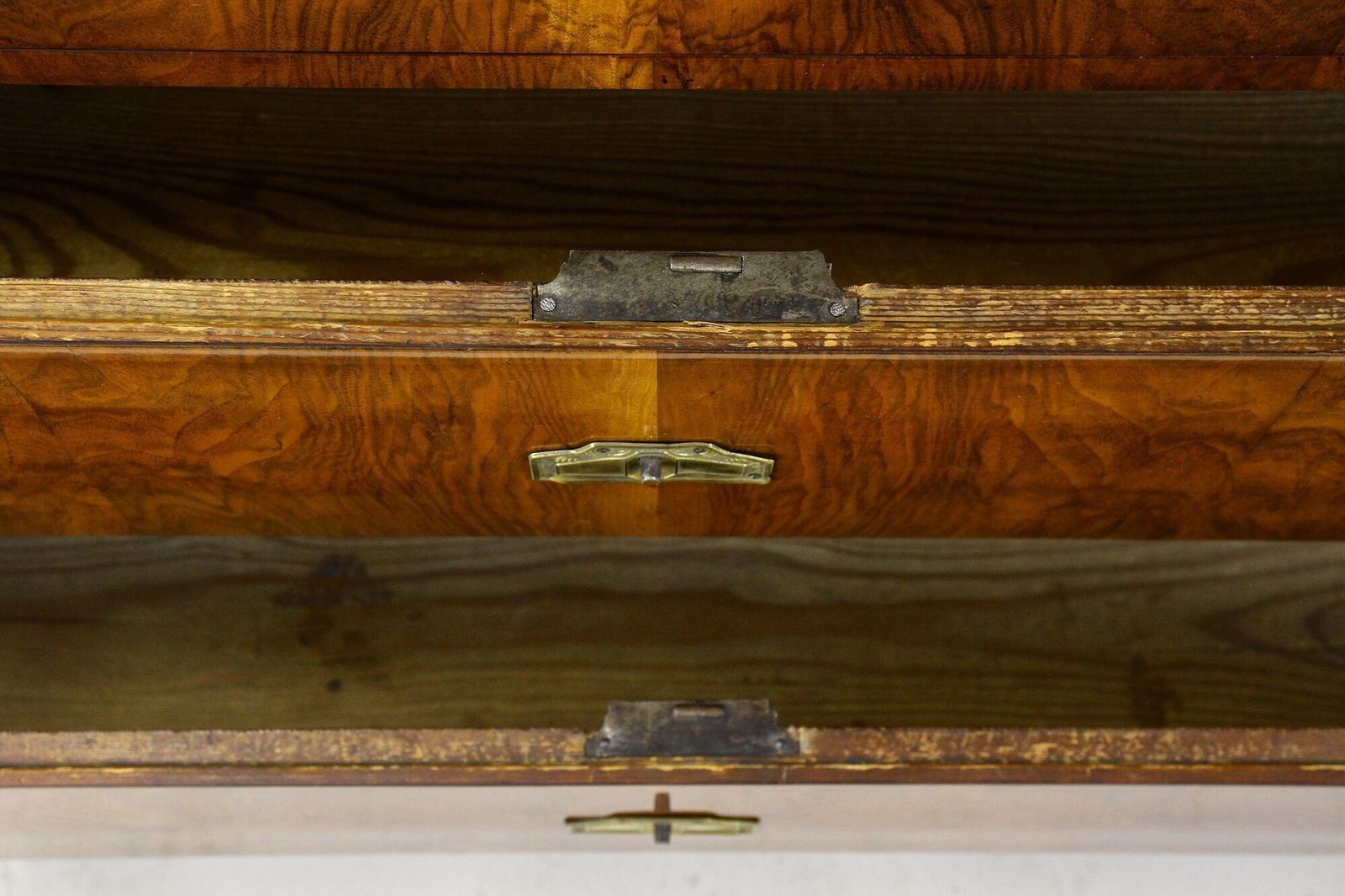 photo furniture 19th Century Biedermeier Nutwood Chest Of Drawers/ Secretaire Desk, At Ca. 1840
