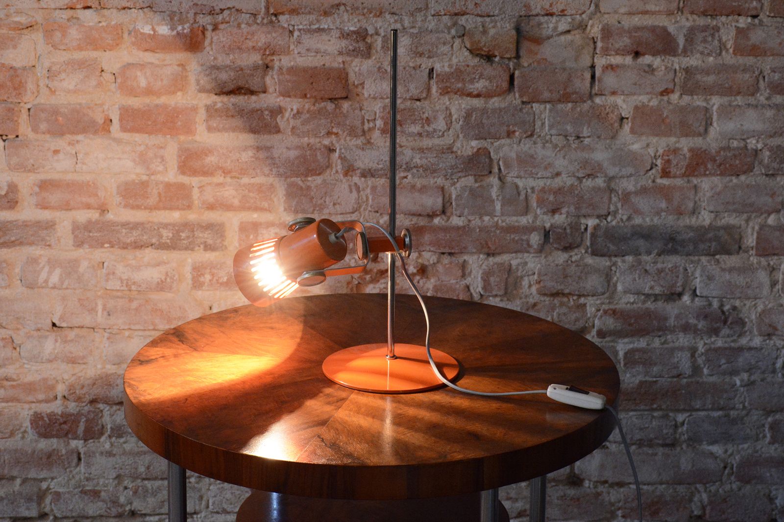 Restored Mid Century Table Lamp, By P. Grus   Kamenický šenov, Czech, 1960s photo Lighting