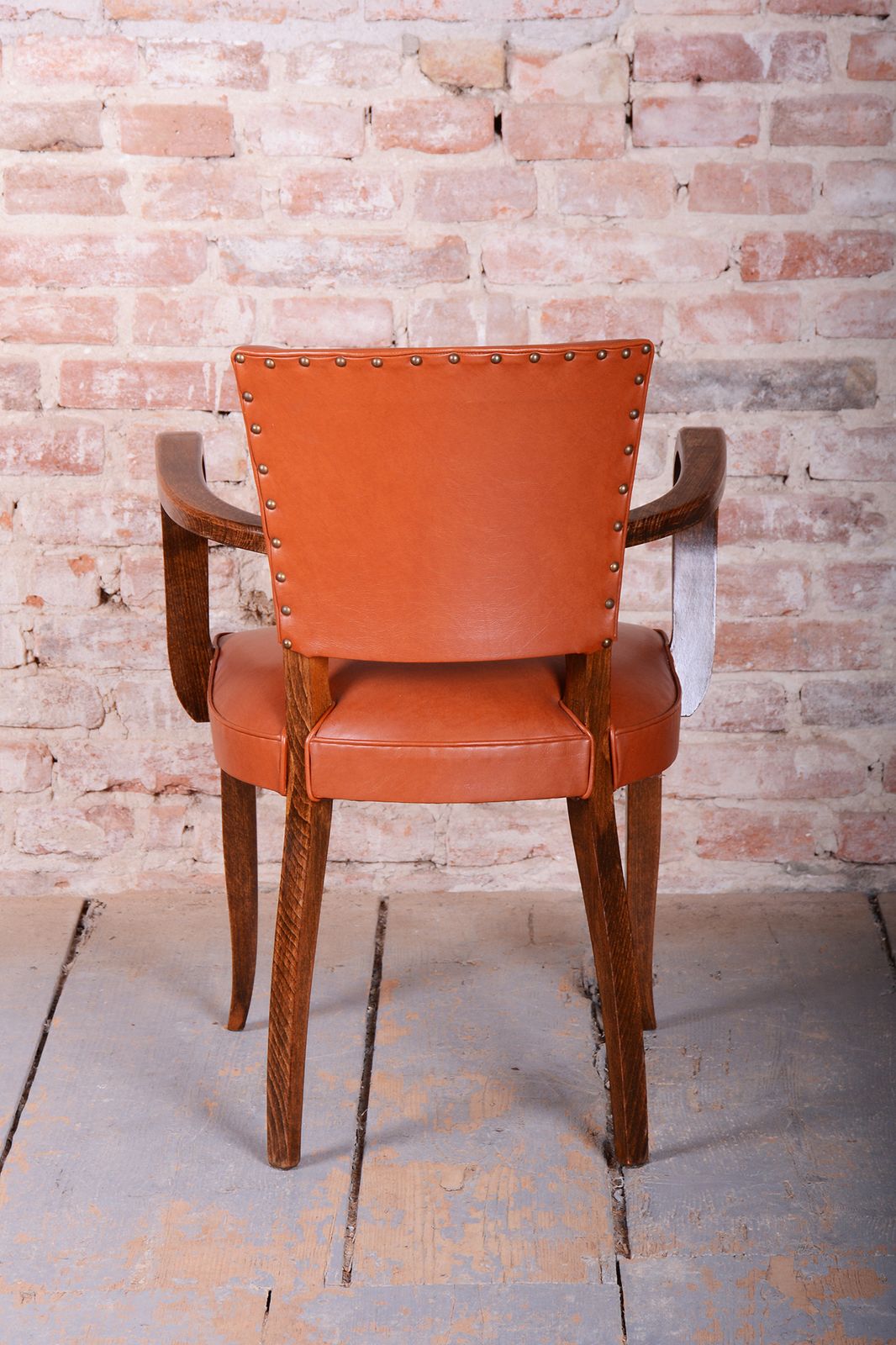 Restored Art Deco Armchair, By Jules Leleu, Beech, Revived Polish, France, 1930s photo 450.0