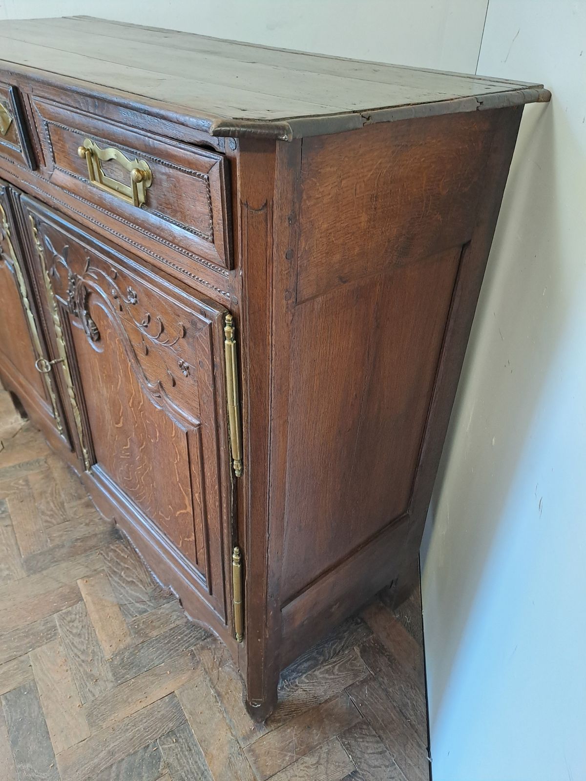 French Oak Dresser Base, 1800s photo for sale