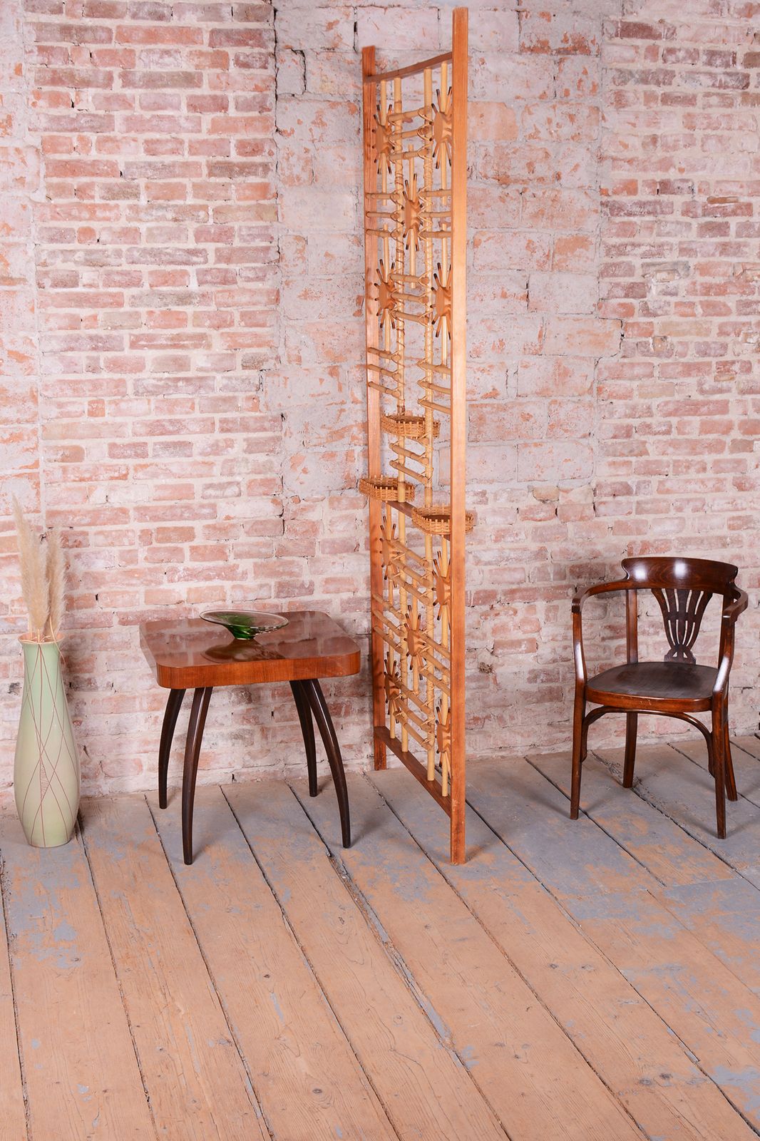 Restored Midcentury Room Divider, By Zadrev   úluv Morkovice, Czech, 1960s photo for sale