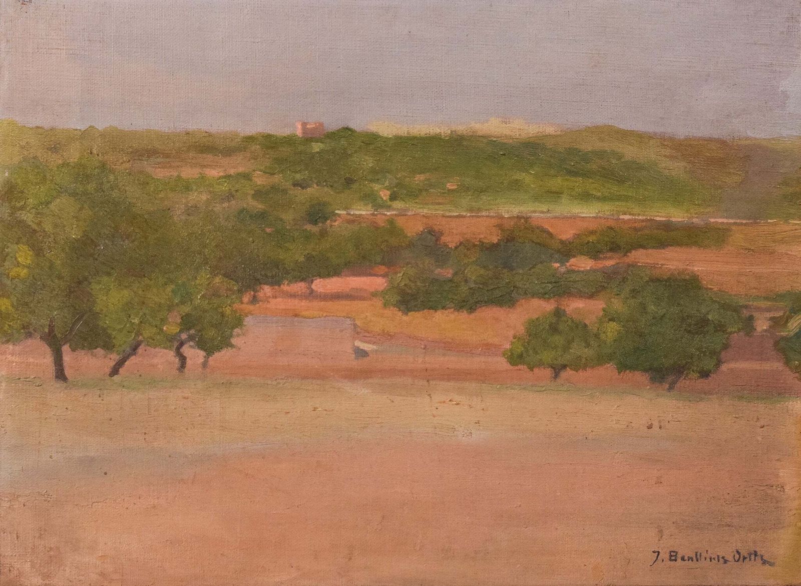 Jose Benlliure Y Ortiz – Impressionistisch Mediterraan Landschap