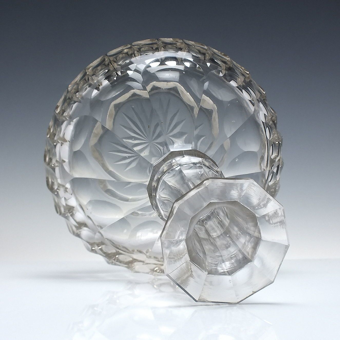 19th Century Magnum Shaft And Globe Glass Decanter C1880 photo for sale