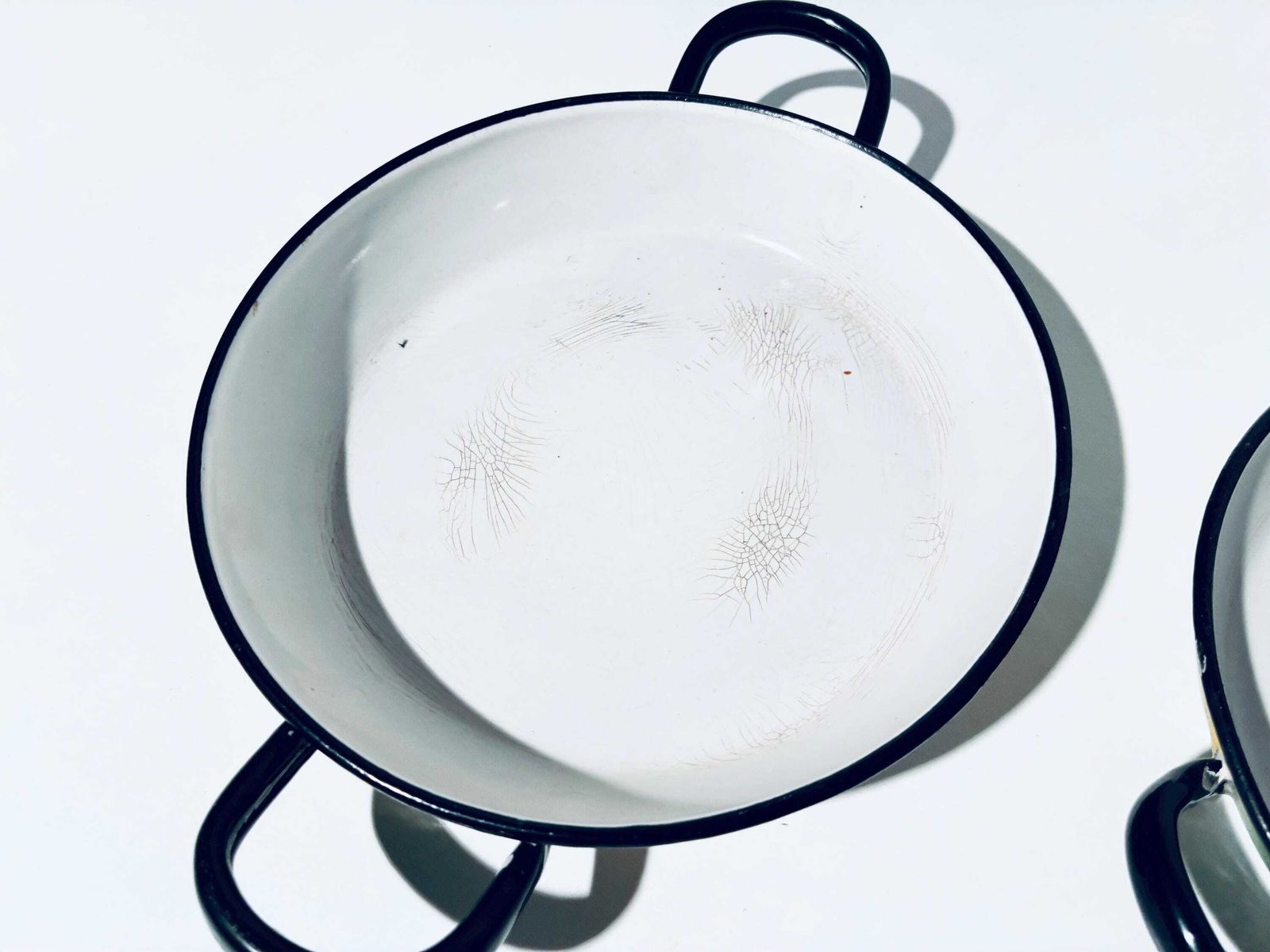 Home Decor Five B.B.C. Badon Boutte & Cie Vintage Margaritta Daisy Enamel Cooking Pots Stews Set / French Kitchenware Decor photo