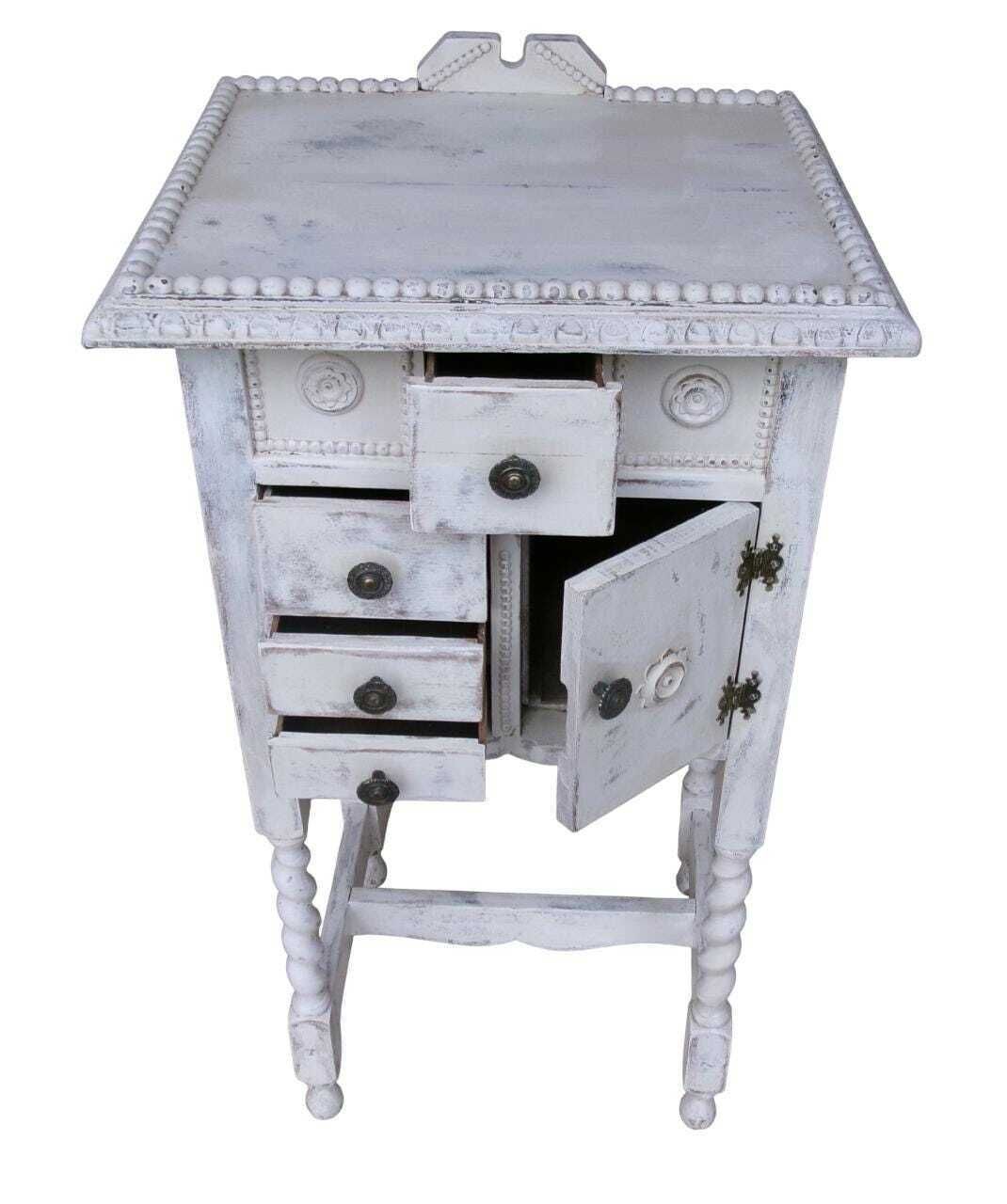 Antique Bijou Apothecary Cabinet, Shabby Chic Small Cupboard, Bedside Table, Oak Furniture photo Furniture