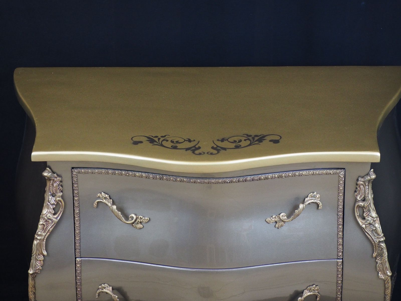 Bombe Louis XV Style Chest Of Drawers photo Furniture