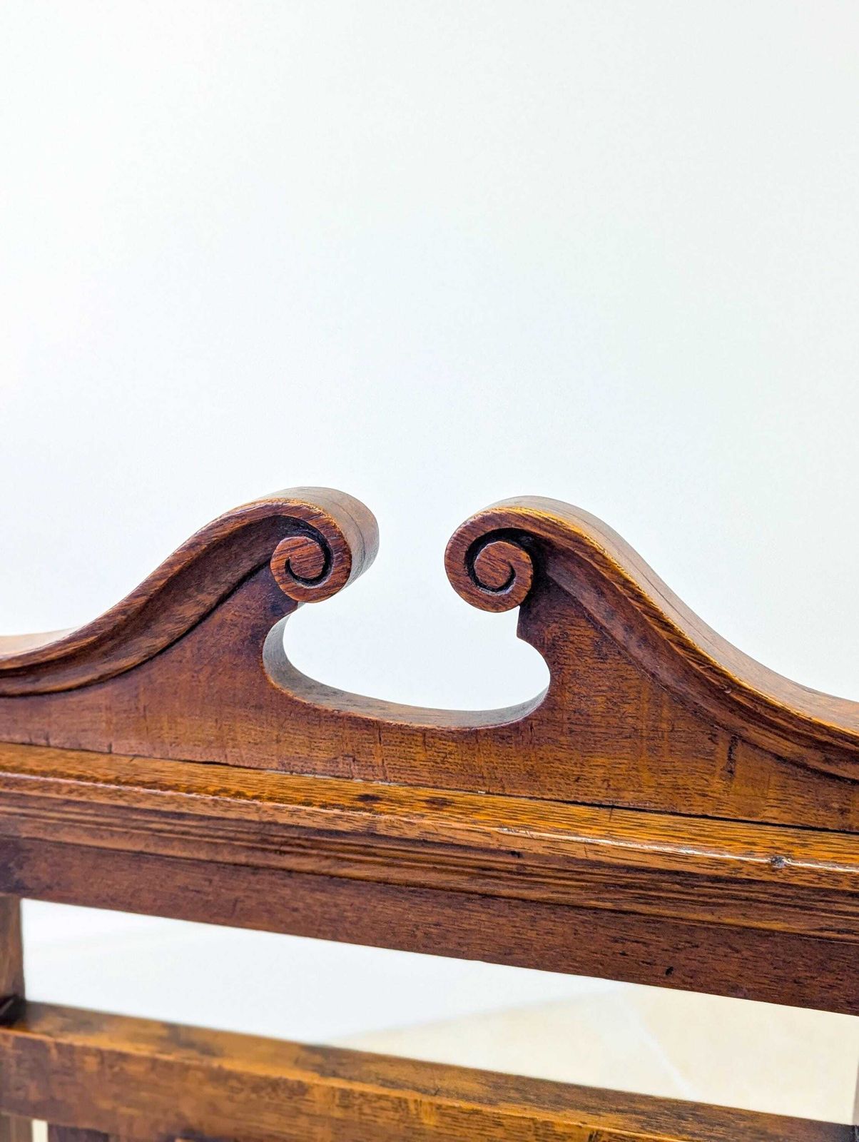 Antique Victorian Oak Hall Chair C.1890 photo for sale