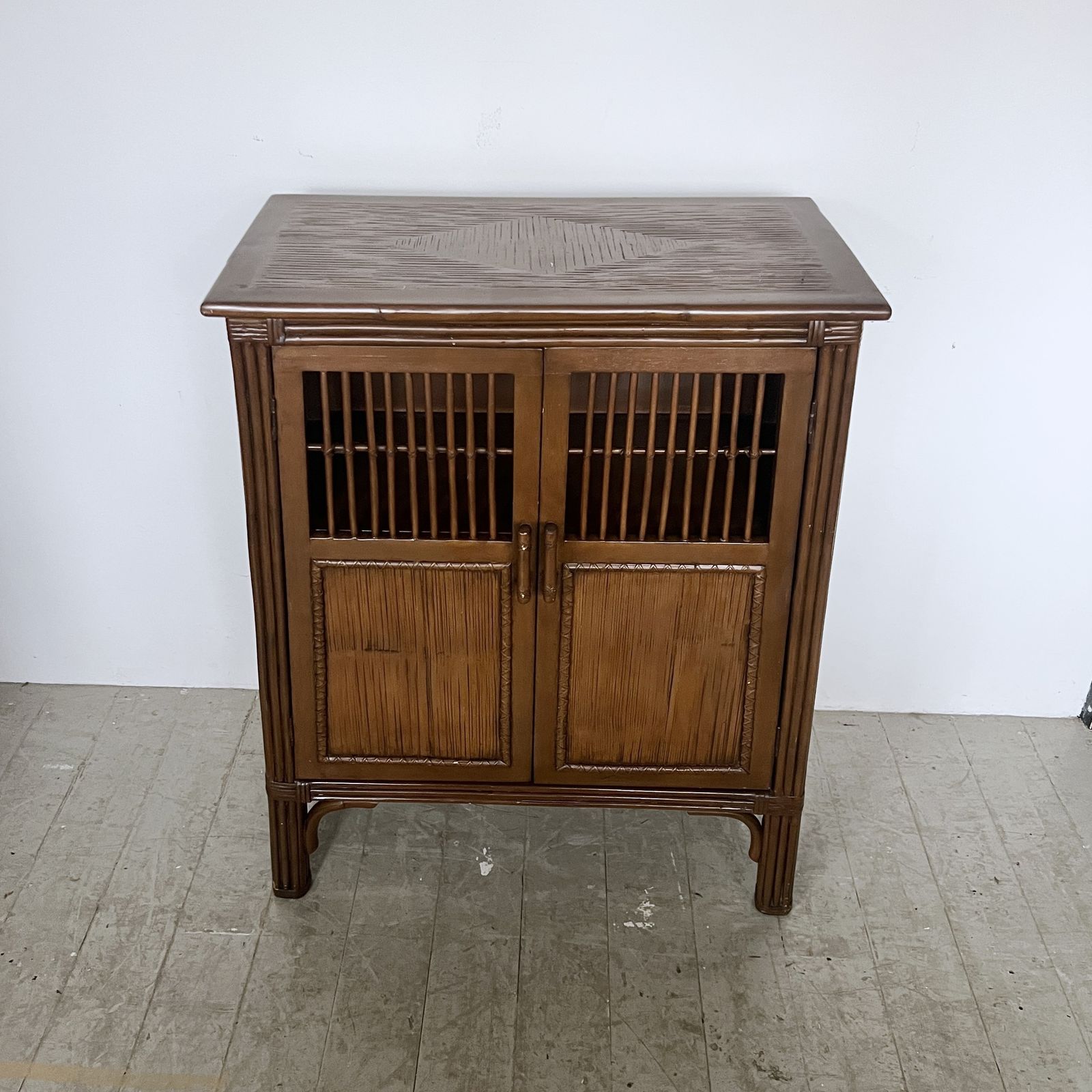 Antique Bamboo And Rattan Cabinet photo furniture