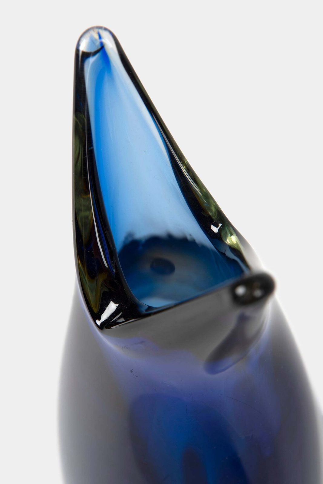 Flavio Poli Glass Vase, Sommerso, 60s photo Home Decor