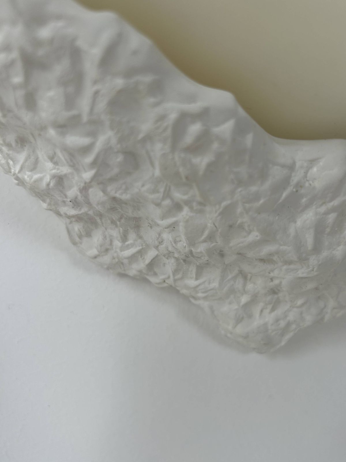 Pair Of Plaster And Frosted Glass Wall Lights, France, 1970. photo vinterior