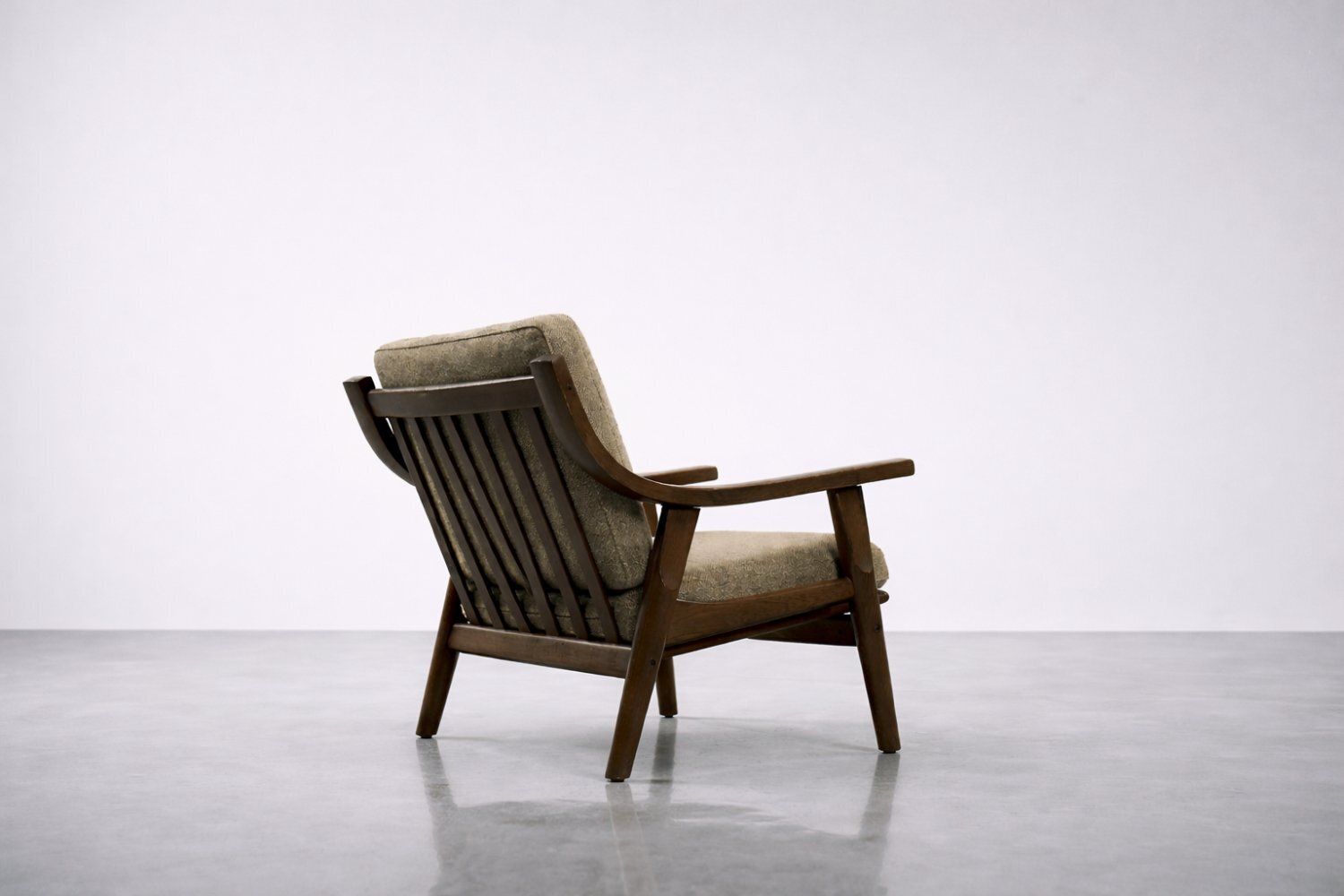 Vintage Mid Century Scandinavian Modern 3 Seat Sofa & Armchair By Hans J. Wegner For Getama, 1960s, Set Of 2 photo vintage