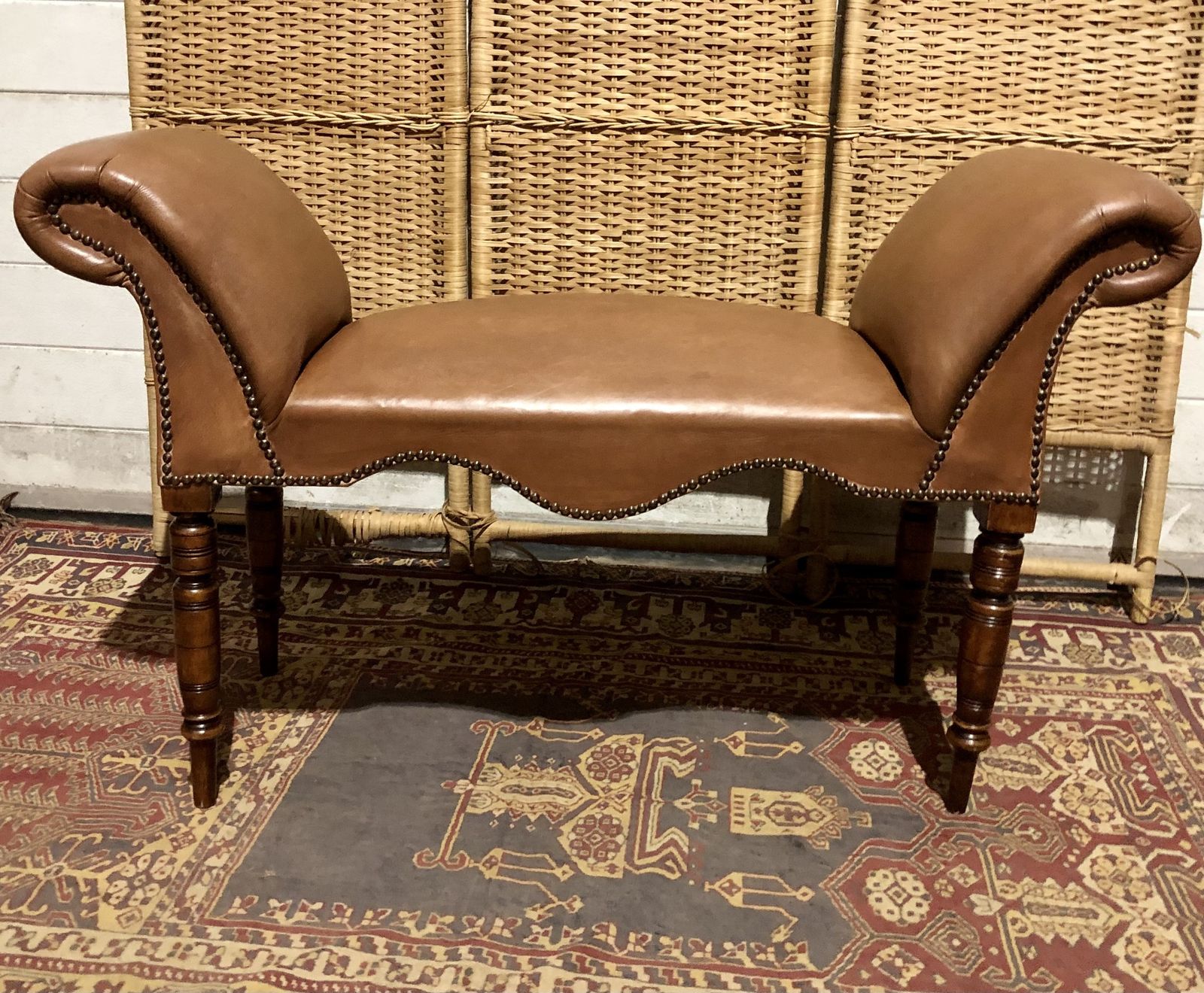 1145.0 Handsome Pair Of Edwardian Window Seats photo