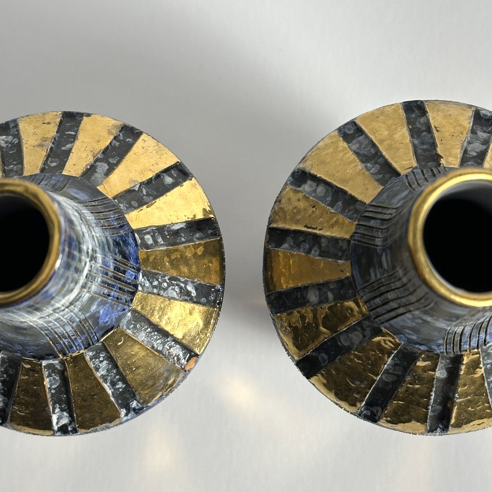 photo furniture Pair Of 1960s Italian Ceramic Pitcher Vases By Fratelli Fanciullacci