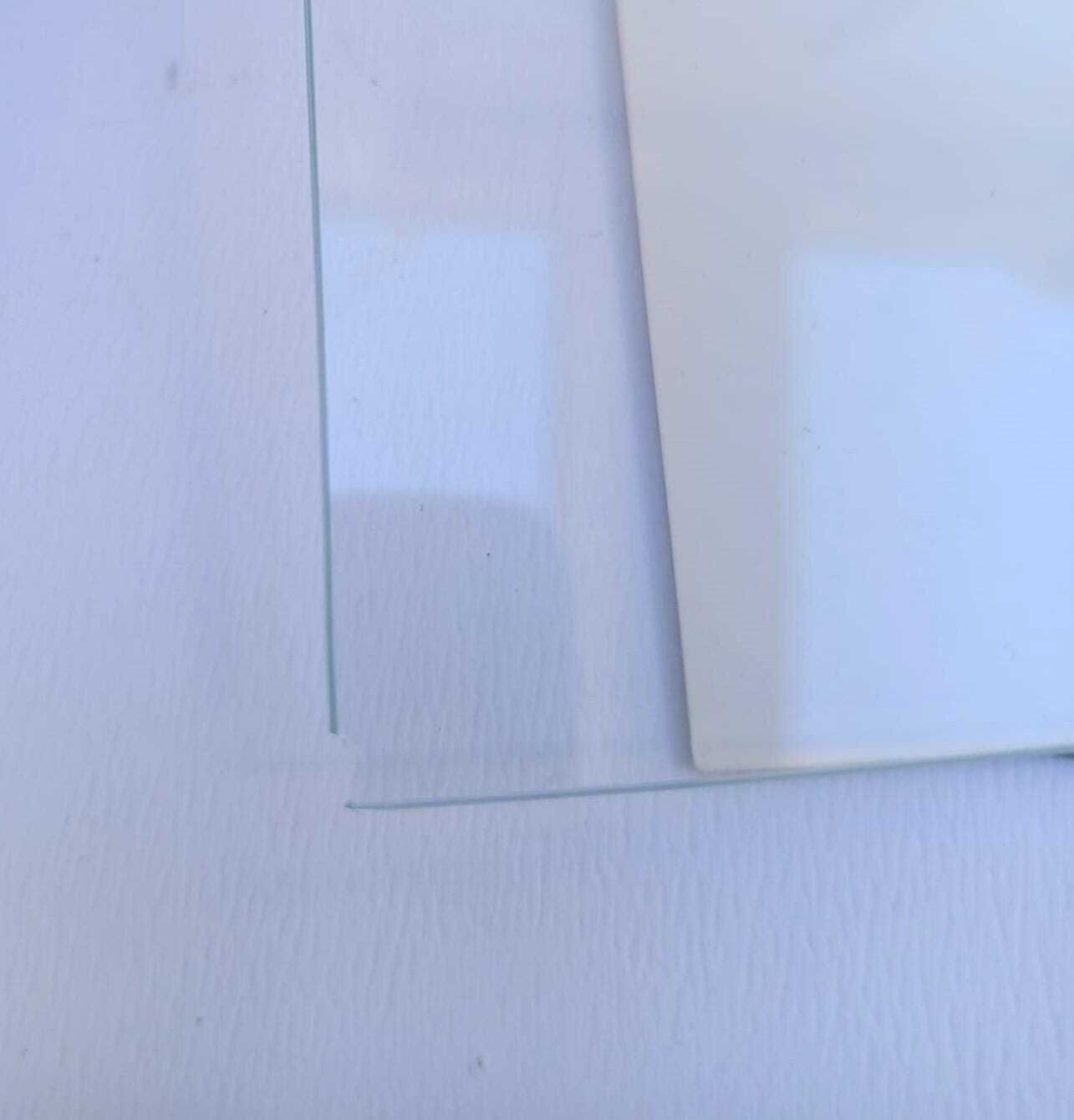 photo furniture Ovodomo Thick Crystal Glass Photo Frame, Made In Italy Design