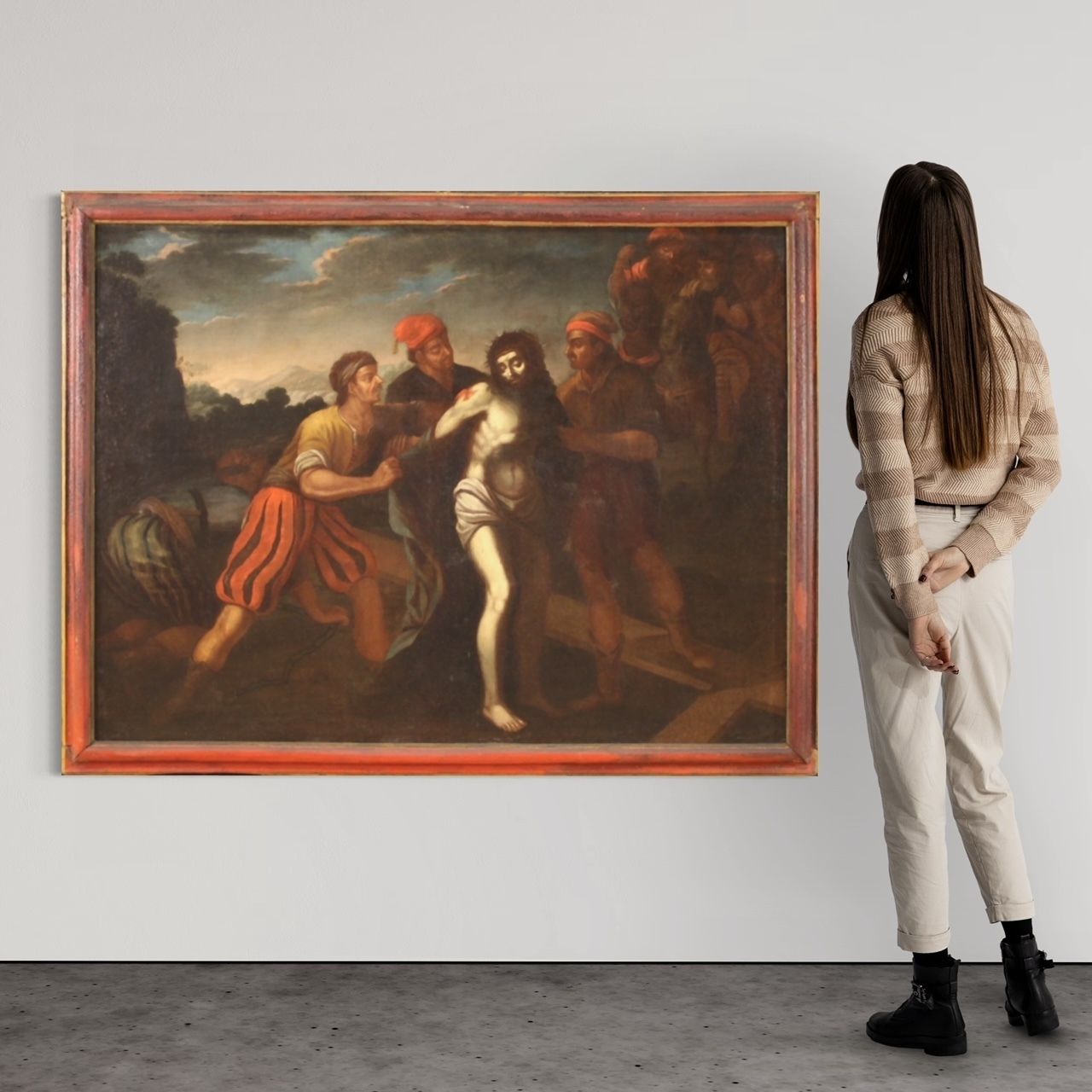 Italian Painting Passion Of Christ From The 17th Century photo furniture