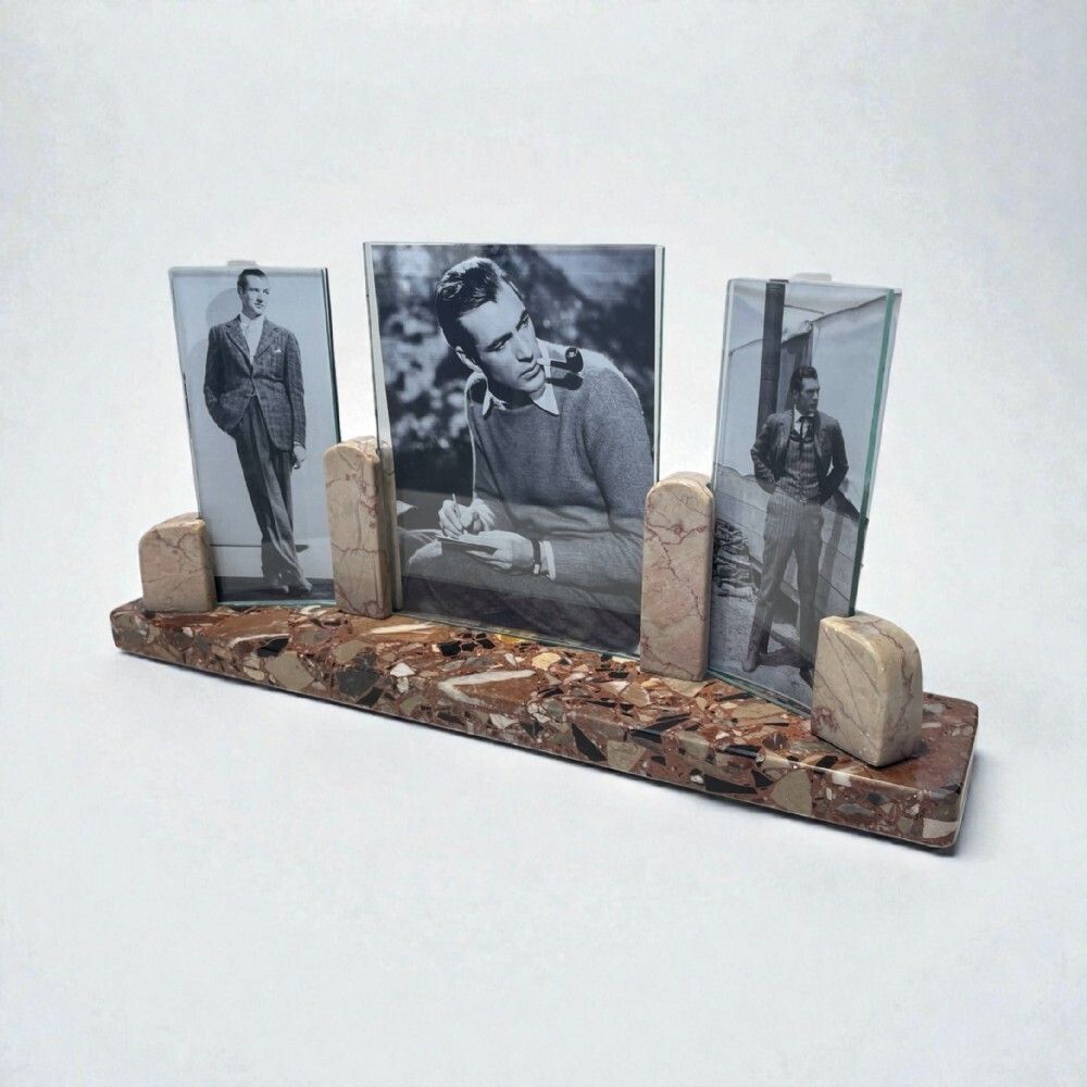 Art Deco Triptych Photo Frame, 1930s photo 105.0