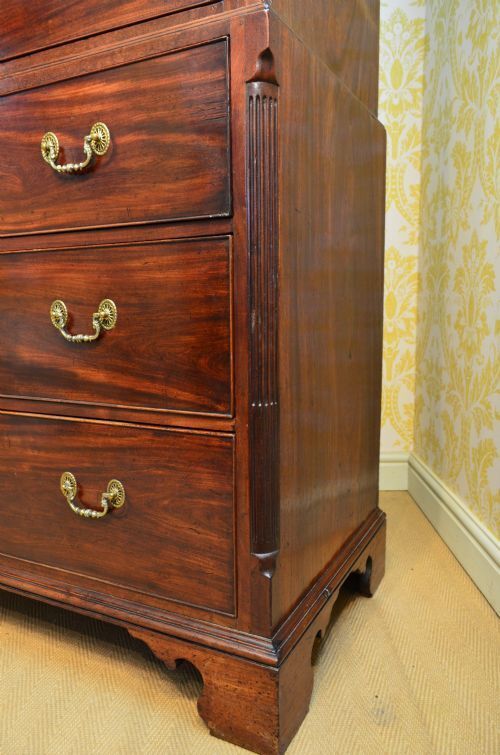 Beautiful George III Mahogany Chest On Chest photo vinterior