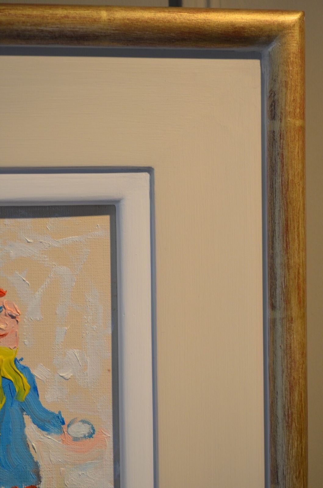Simeon Stafford '' Get Ready '' Oil On Board. photo vinterior