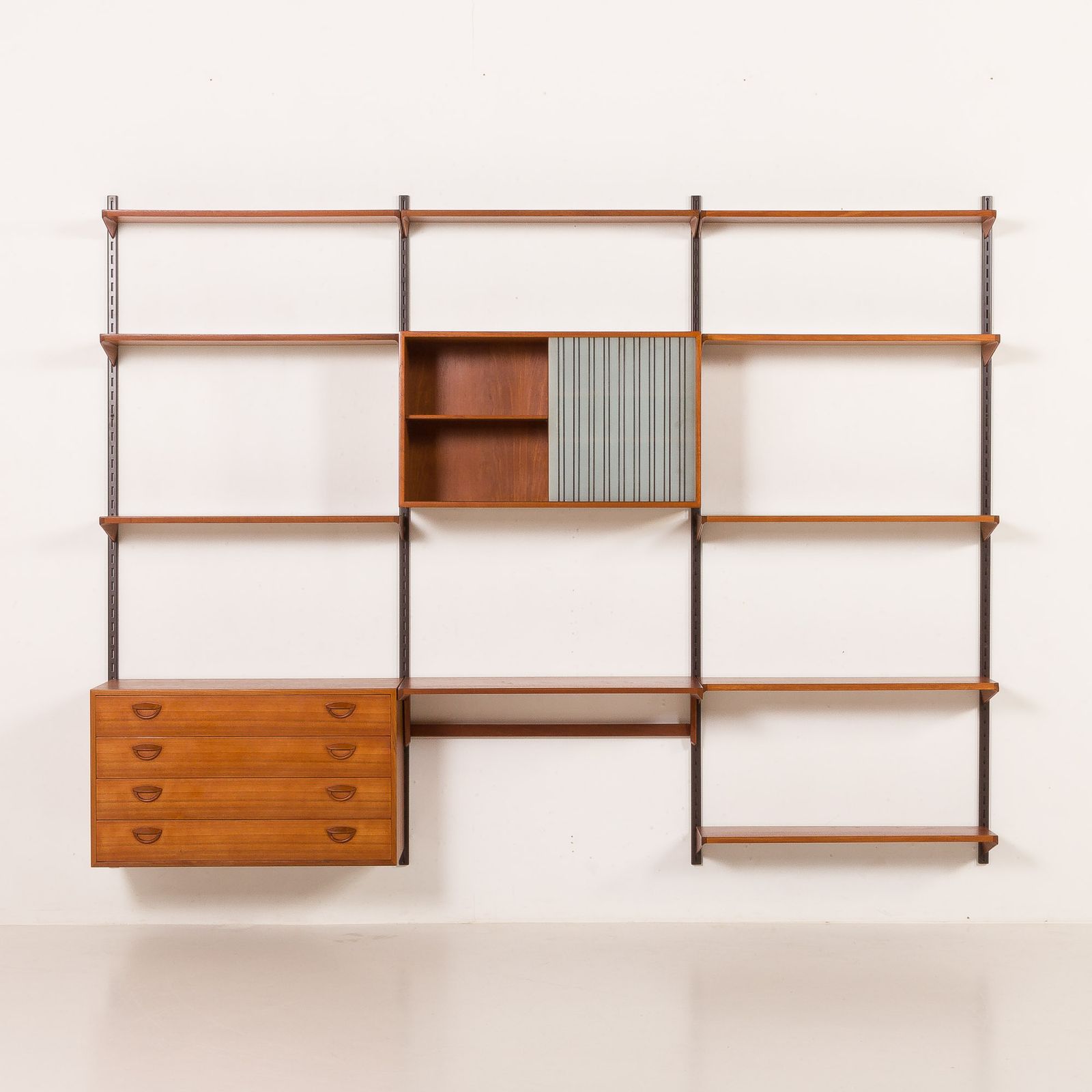 Kai Kristiansen Shelving Unit In Teak By Fm Mobler, Denmark, 1960s photo furniture