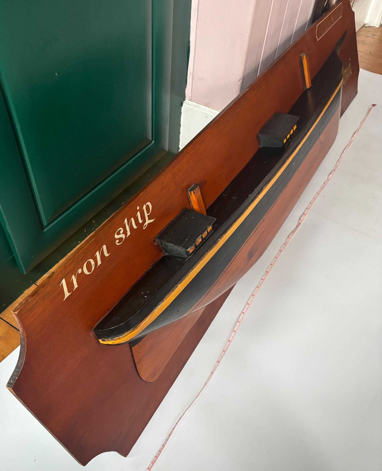 Rare Museum Piece Victorian Ship Half Hull Model: T. Armstrong & Co, 1855 "Hannah"   1.56 M Long photo buy