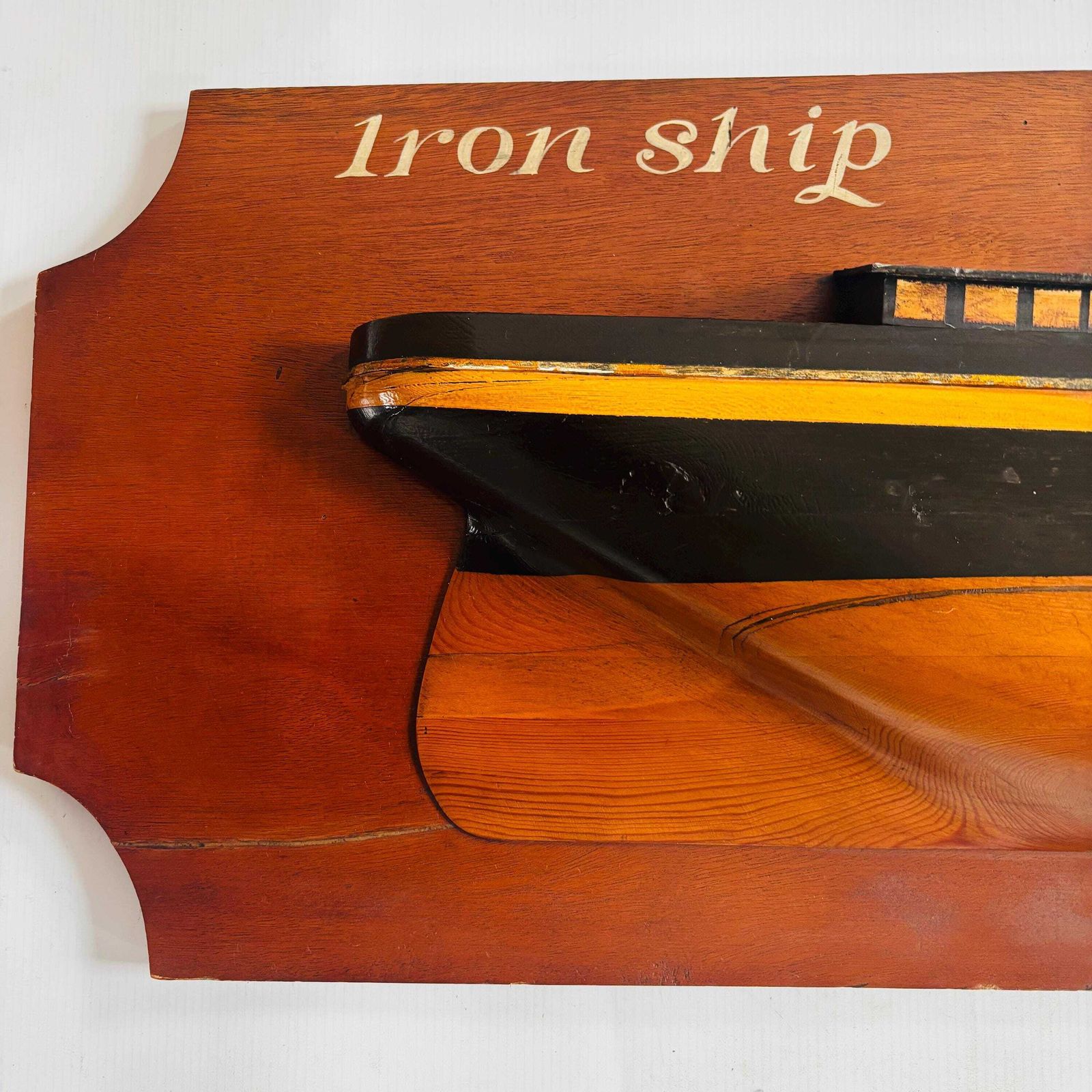 Art Rare Museum Piece Victorian Ship Half Hull Model: T. Armstrong & Co, 1855 "Hannah"   1.56 M Long photo