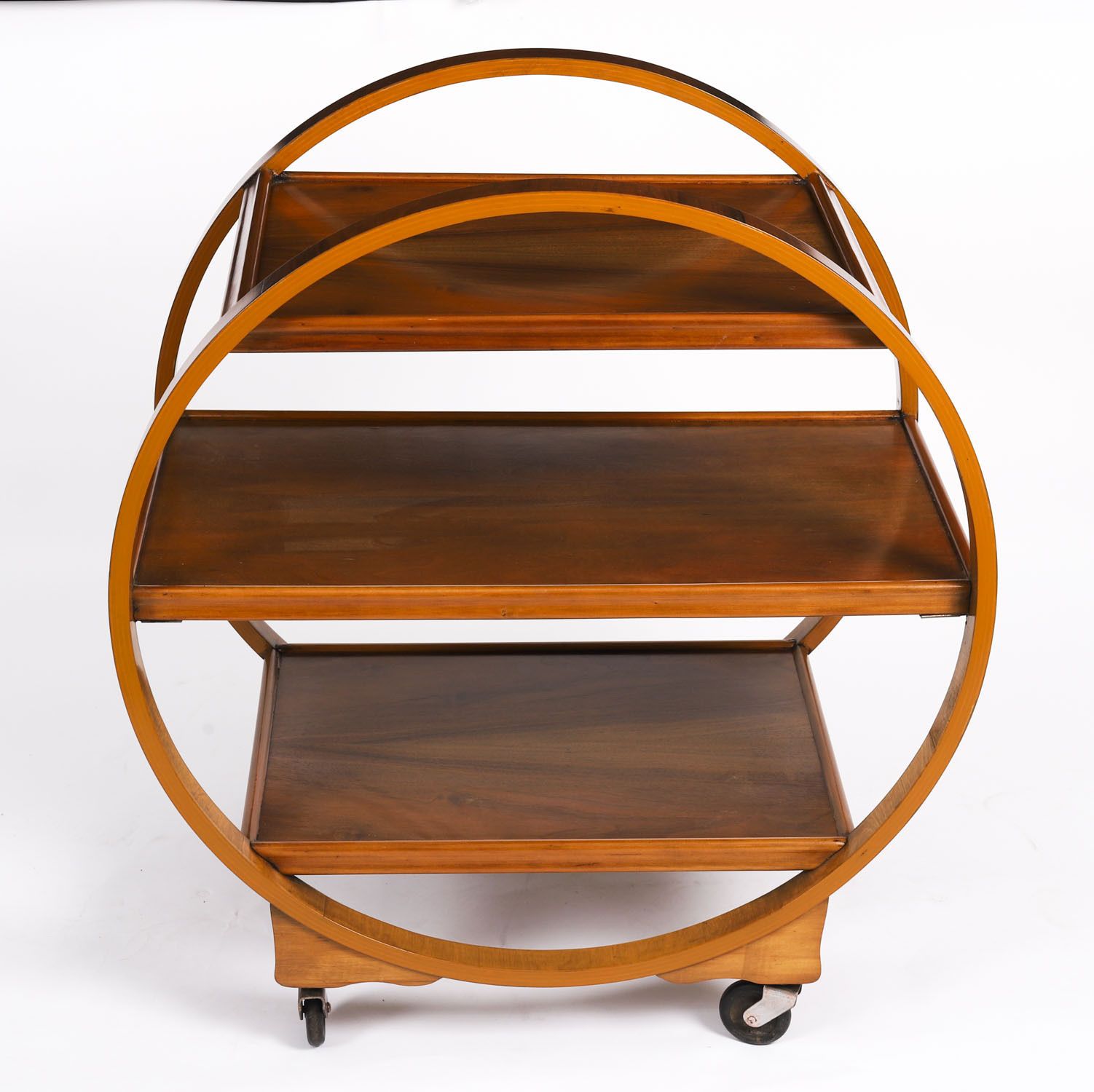 Art Deco  Figured Walnut Serving Trolley C.1920 20th C photo furniture