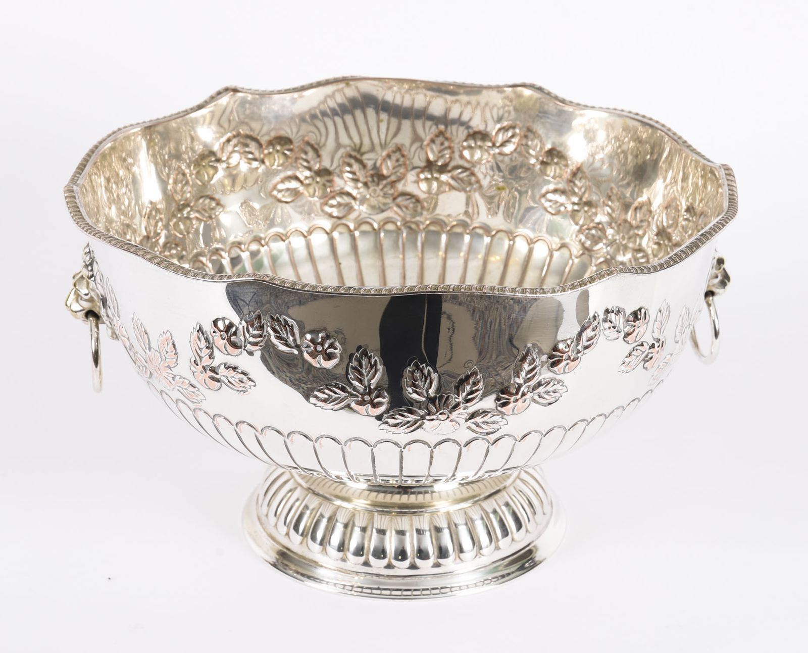 Antique Scottish Napier Clan Silver Plated On Copper Wine Cooler 19th C photo for sale