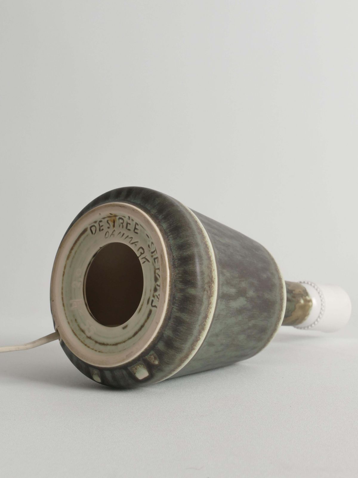 Scandinavian Modern Stoneware Table Lamp, Desiree Stentøj, 1960s photo vintage