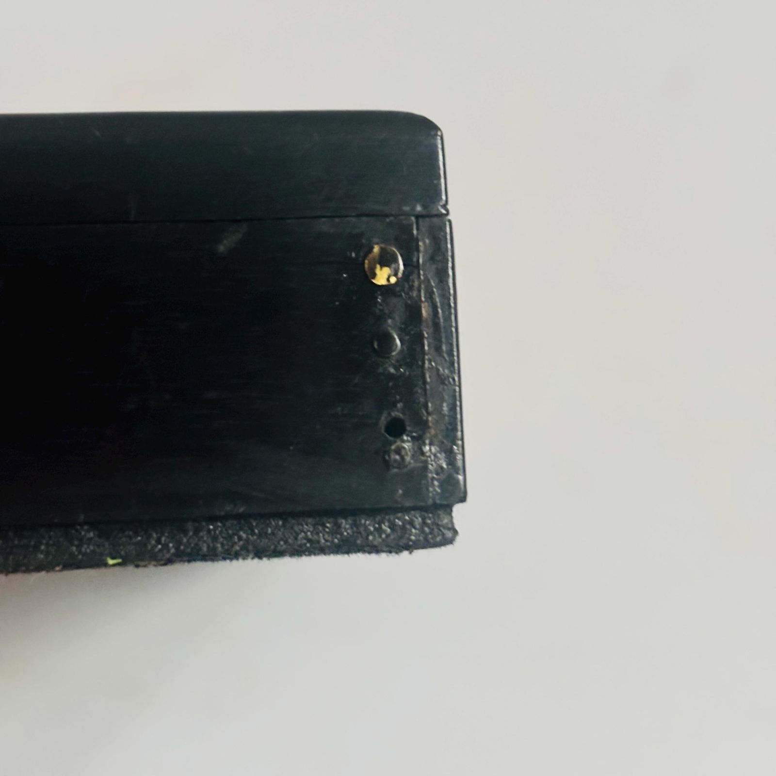 Rare 1910 Antique Wood Keepsake Box | Collector's Item |Trinket/Jewellery Box | Marked 'Ebony' photo Home Decor