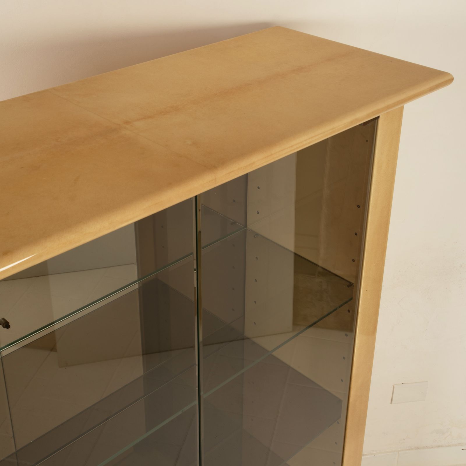 Parchment Cabinet By Aldo Tura For Tura Milano photo vintage
