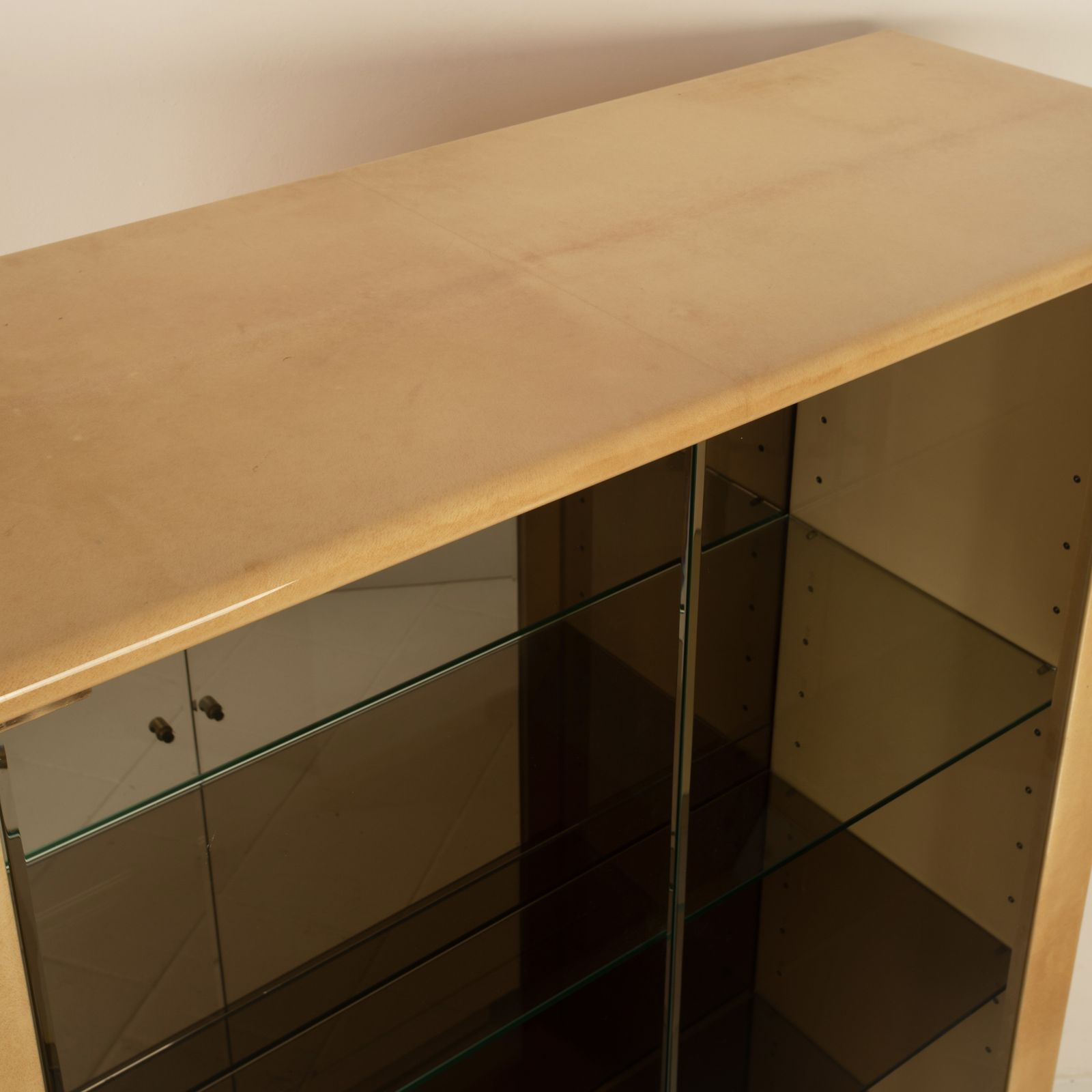 photo furniture Parchment Cabinet By Aldo Tura For Tura Milano