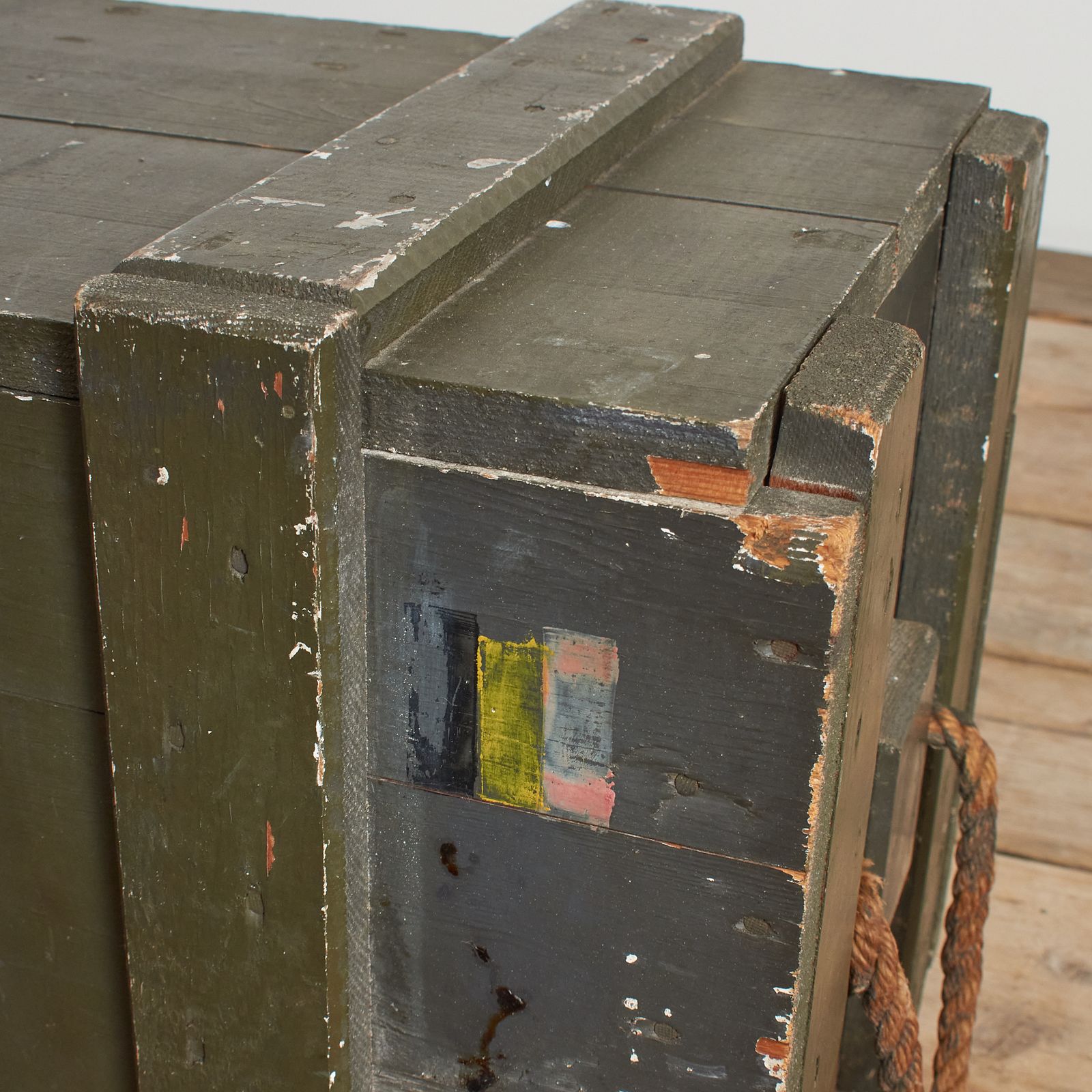 Ww2 Belgium Wooden Military Medical Storage Chest photo vinterior