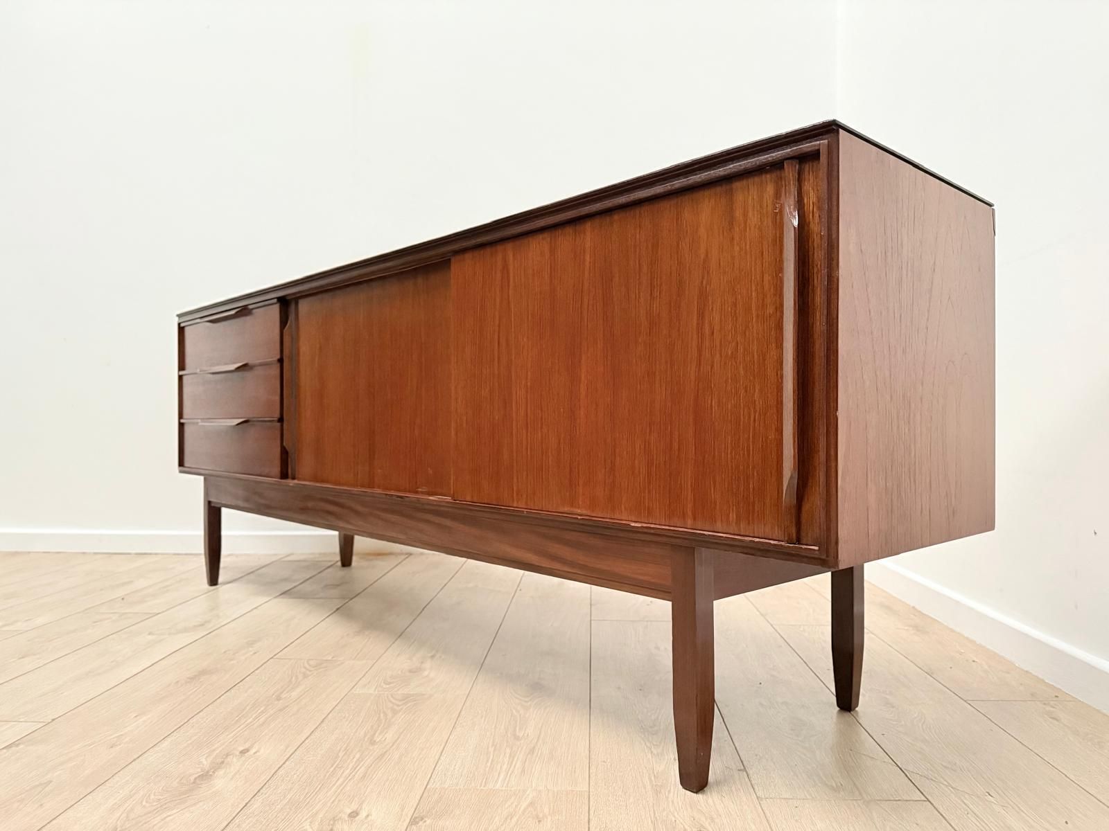 Mid Century Modern White & Newton Sideboard Delivery Available 0099. photo 1265.0
