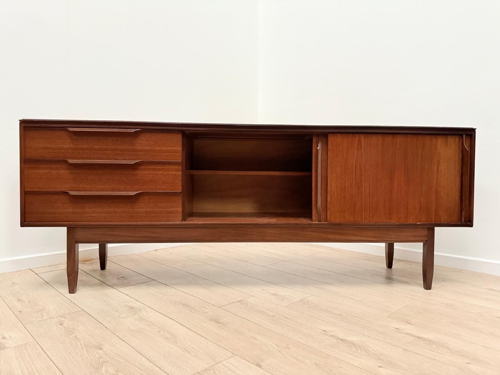 Mid Century Modern White & Newton Sideboard Delivery Available 0099. photo vintage
