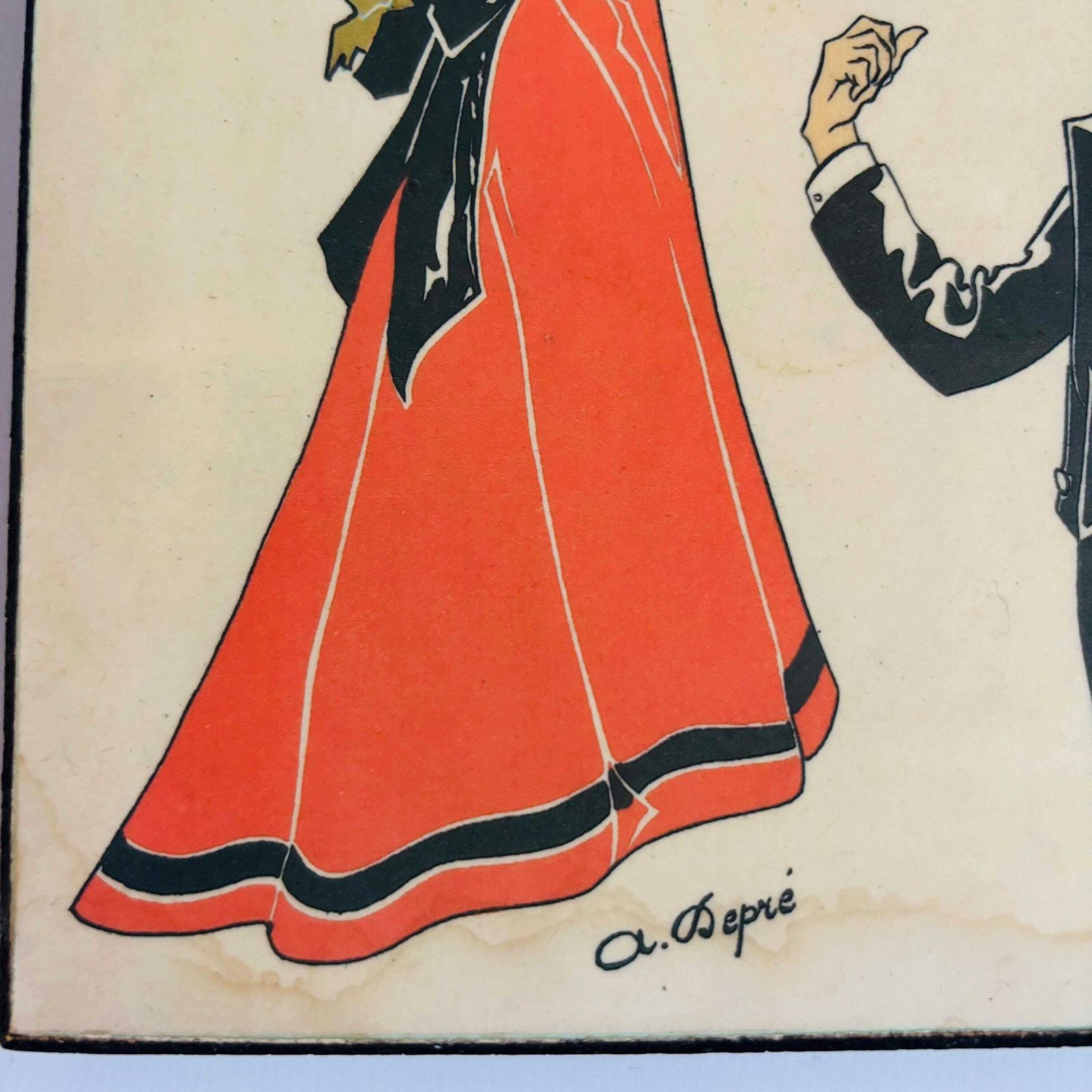 Art Nouveau 'High Muff Revue' Lithograph   French Cabaret Advertisement photo for sale
