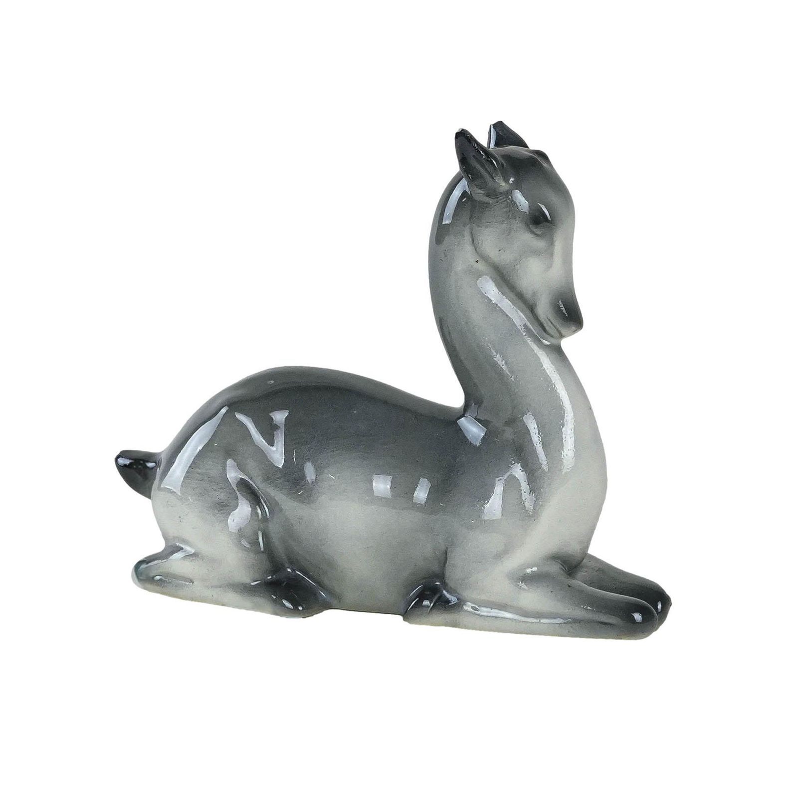 Ceramic Deer Figurine Danish Design 1970s Production Denmark