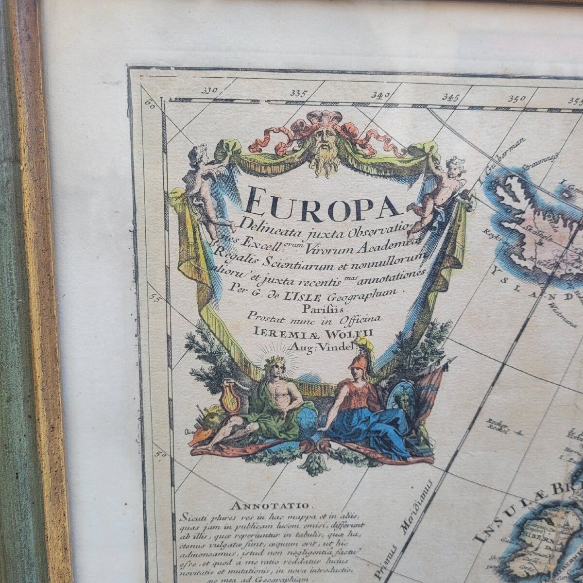G De L'isle  Ieremiah Wolff  6 Engravings On The Continents, 18th Century photo 3800.0
