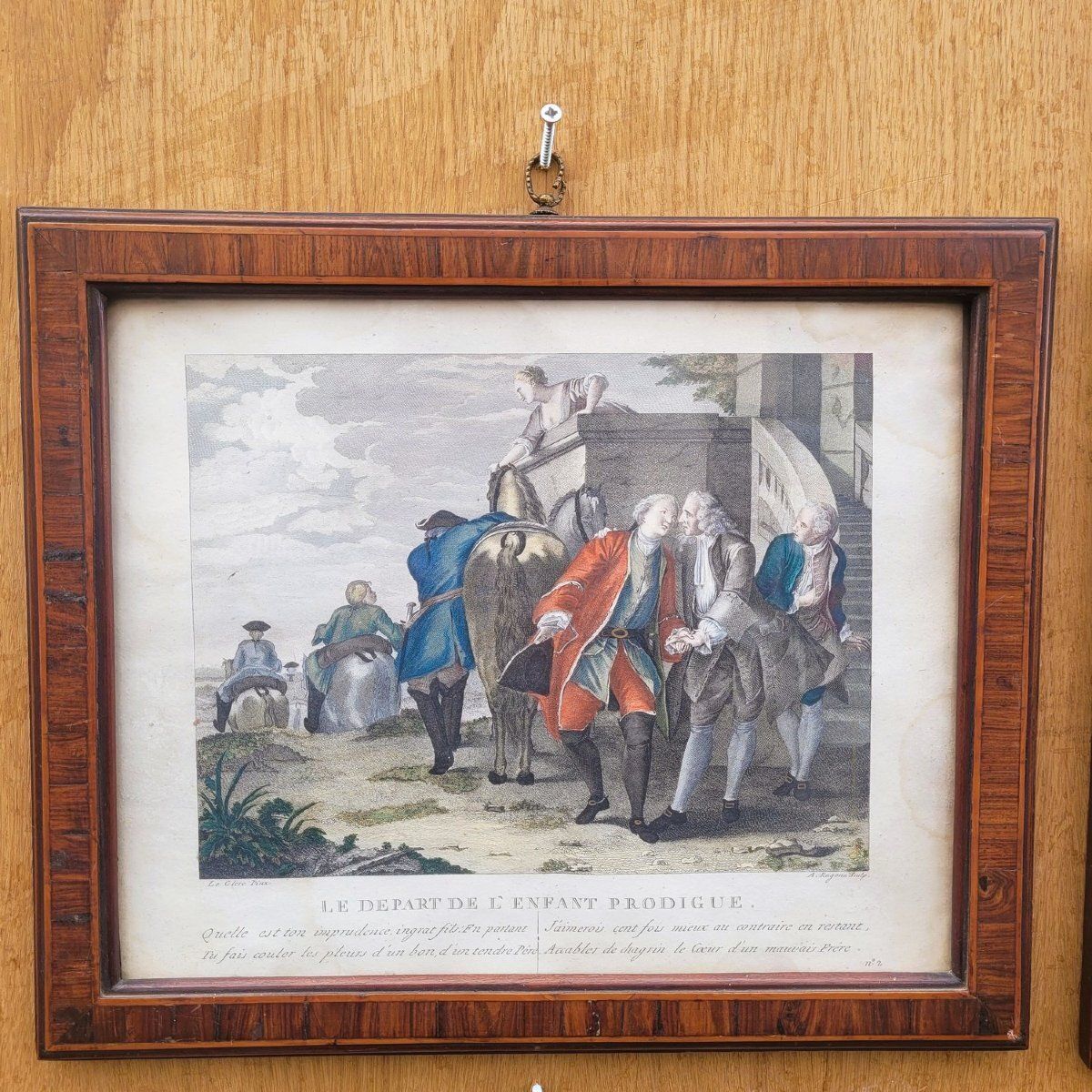 The Prodigal Son, A Series Of 6 Framed Engravings, 19th Century photo Art