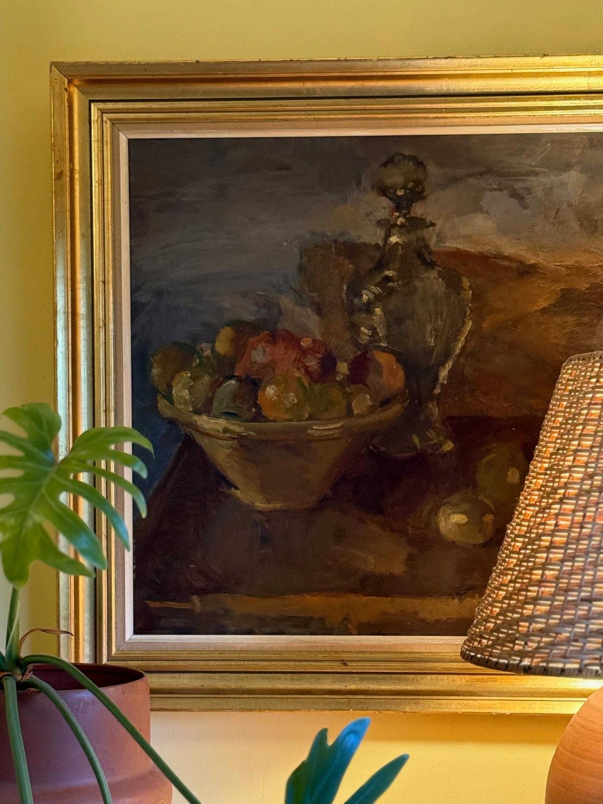 Antique Danish Still Life Oil Painting By Mogens Vantore photo for sale