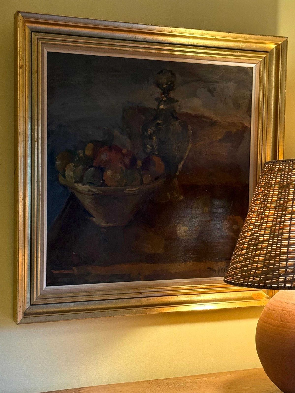 Antique Danish Still Life Oil Painting By Mogens Vantore photo vinterior